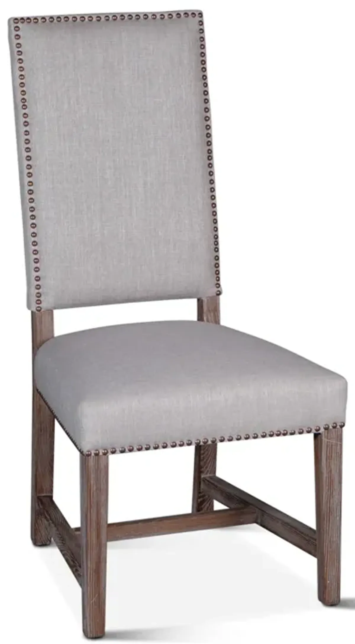 Home Trends Design Upholstered Seating High Back Formal Dining Chair in Beige