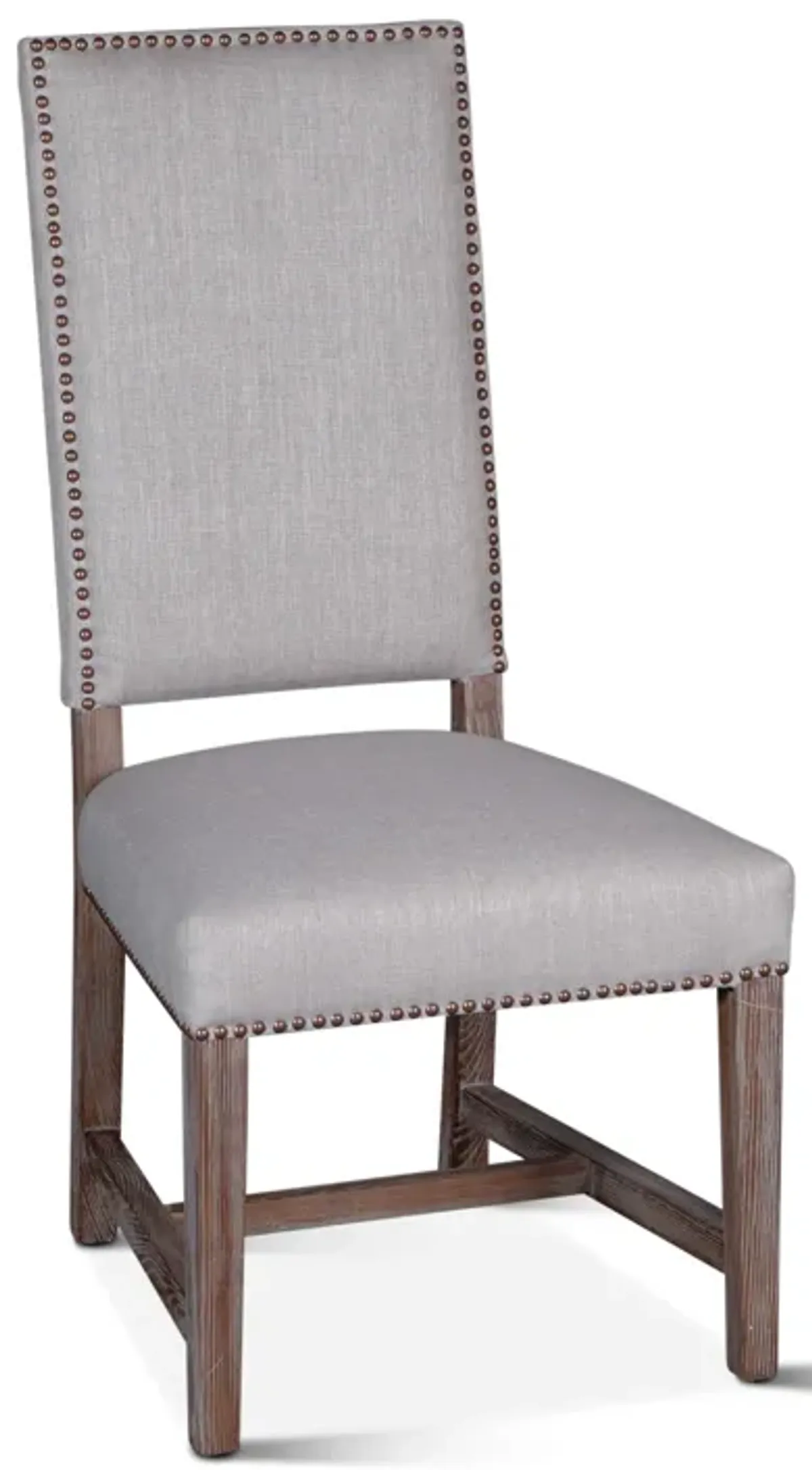 Home Trends Design Upholstered Seating High Back Formal Dining Chair in Beige