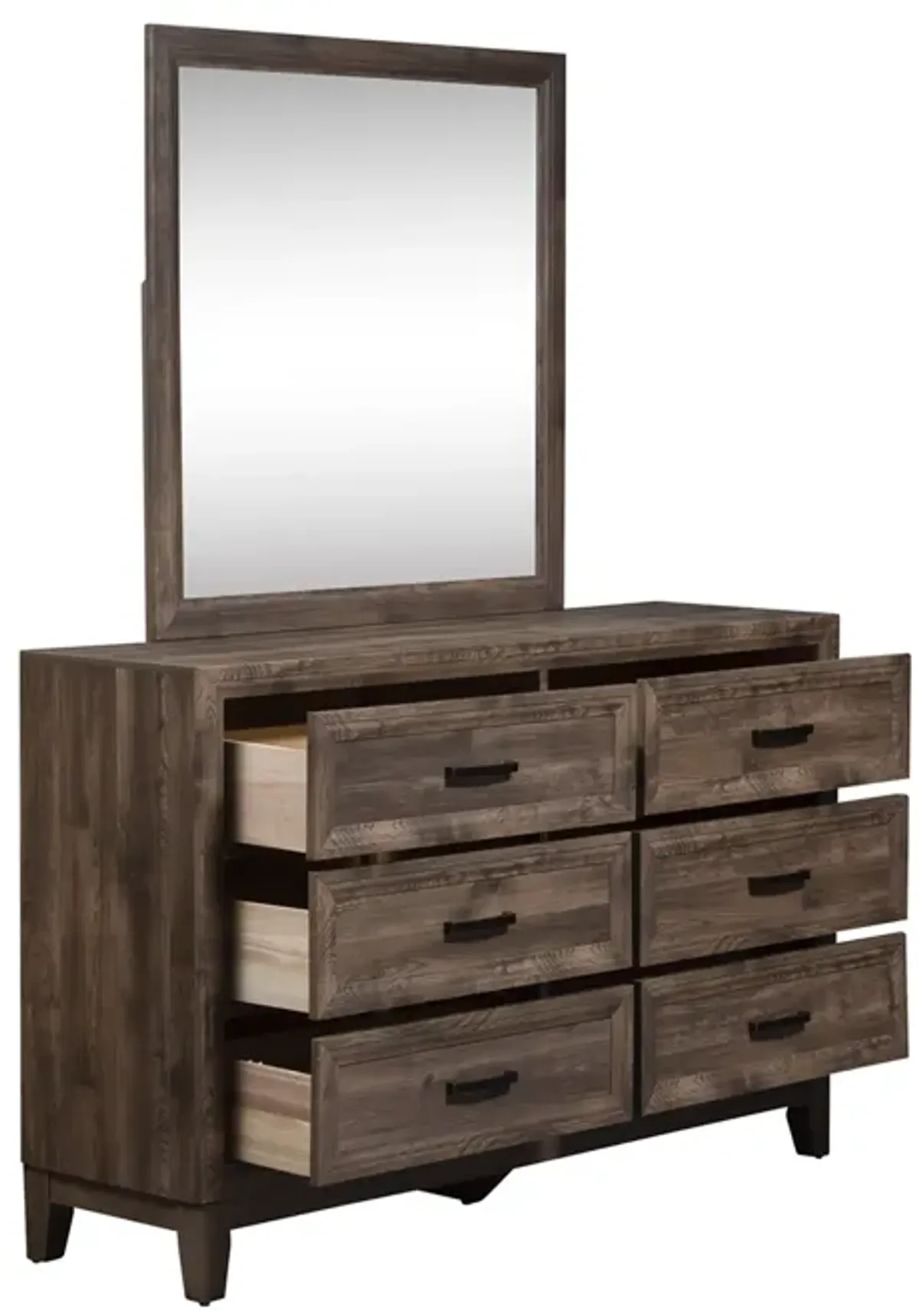 Liberty Furniture Ridgecrest Cobblestone Dresser & Mirror