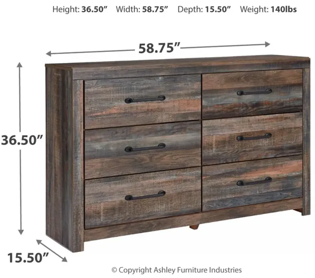 Ashley Drystan Brown Dresser