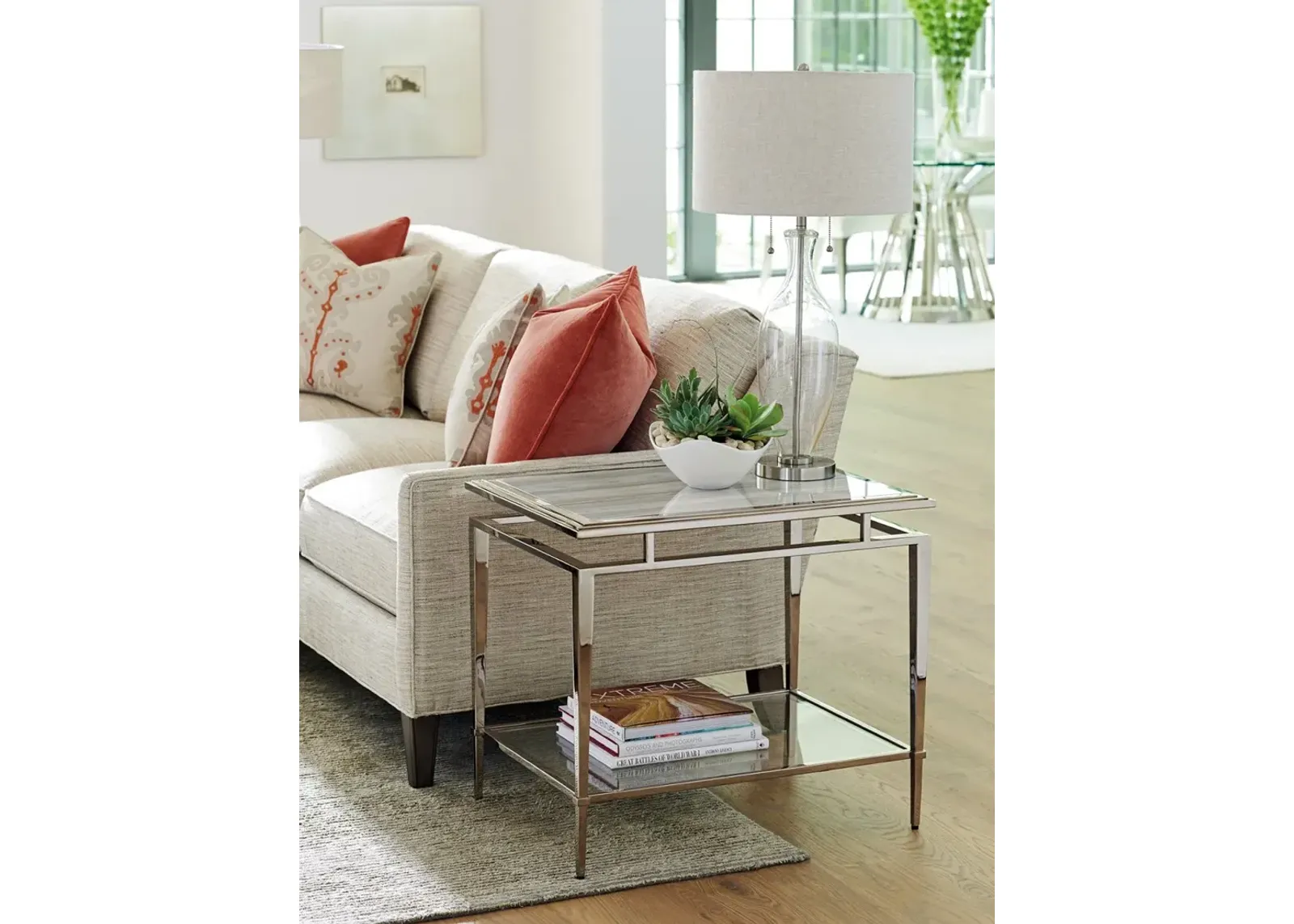 Ariana by Lexington Athene Stainless End Table