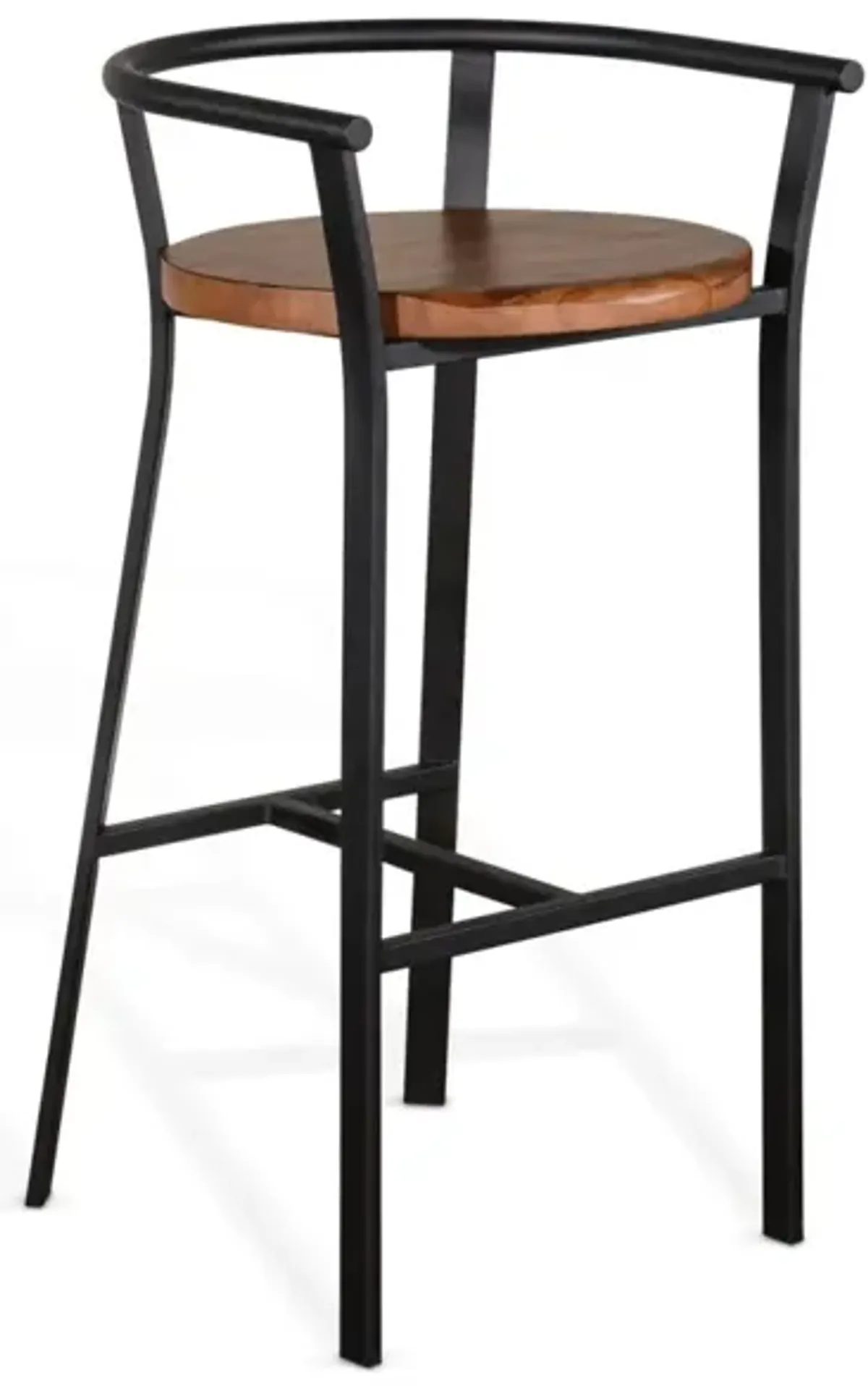 Sunny Designs Metroflex Rustic Oak 30 Inch Barstool Wood Seat