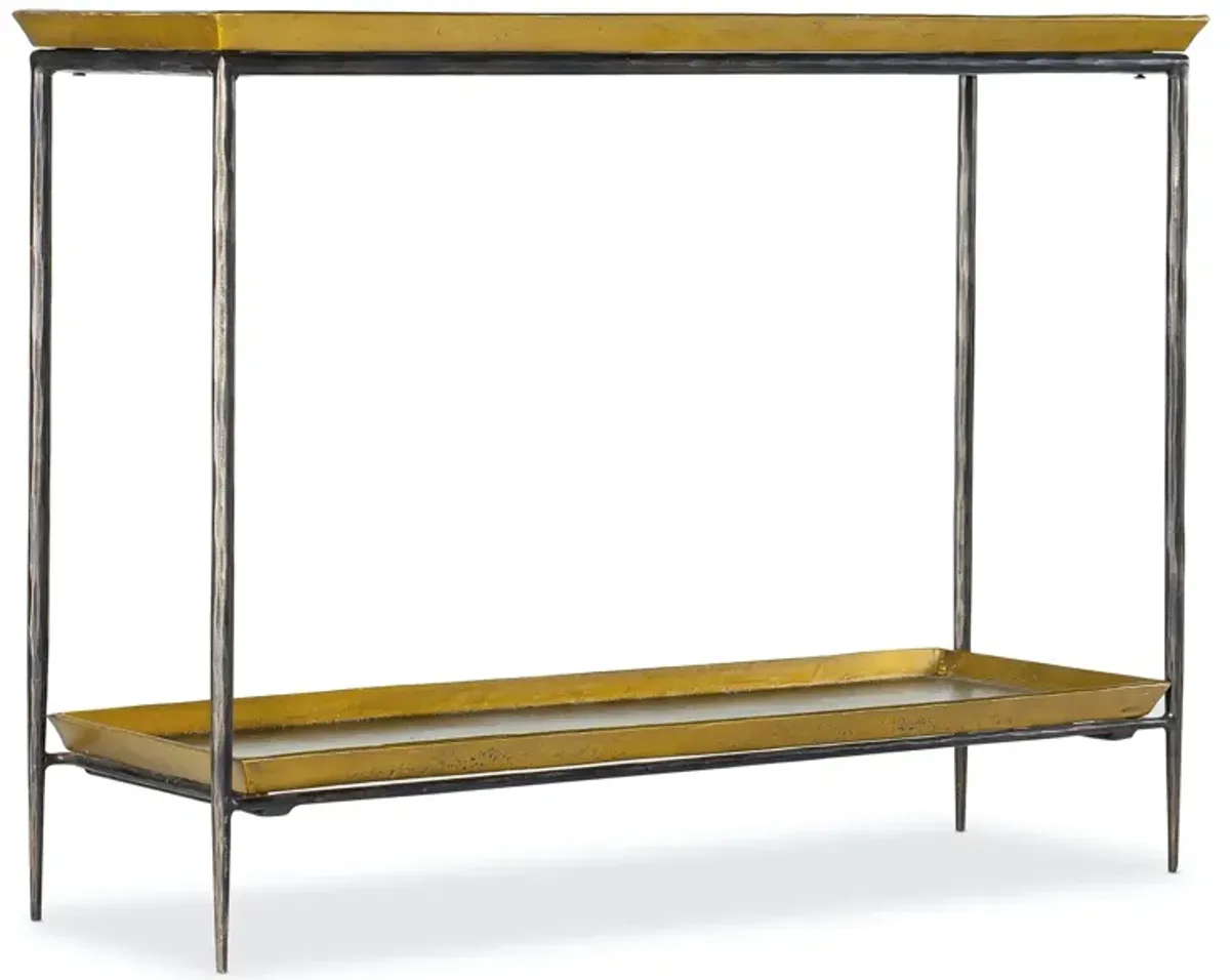 Hooker Furniture Commerce & Market Tray Top Metal Console Table