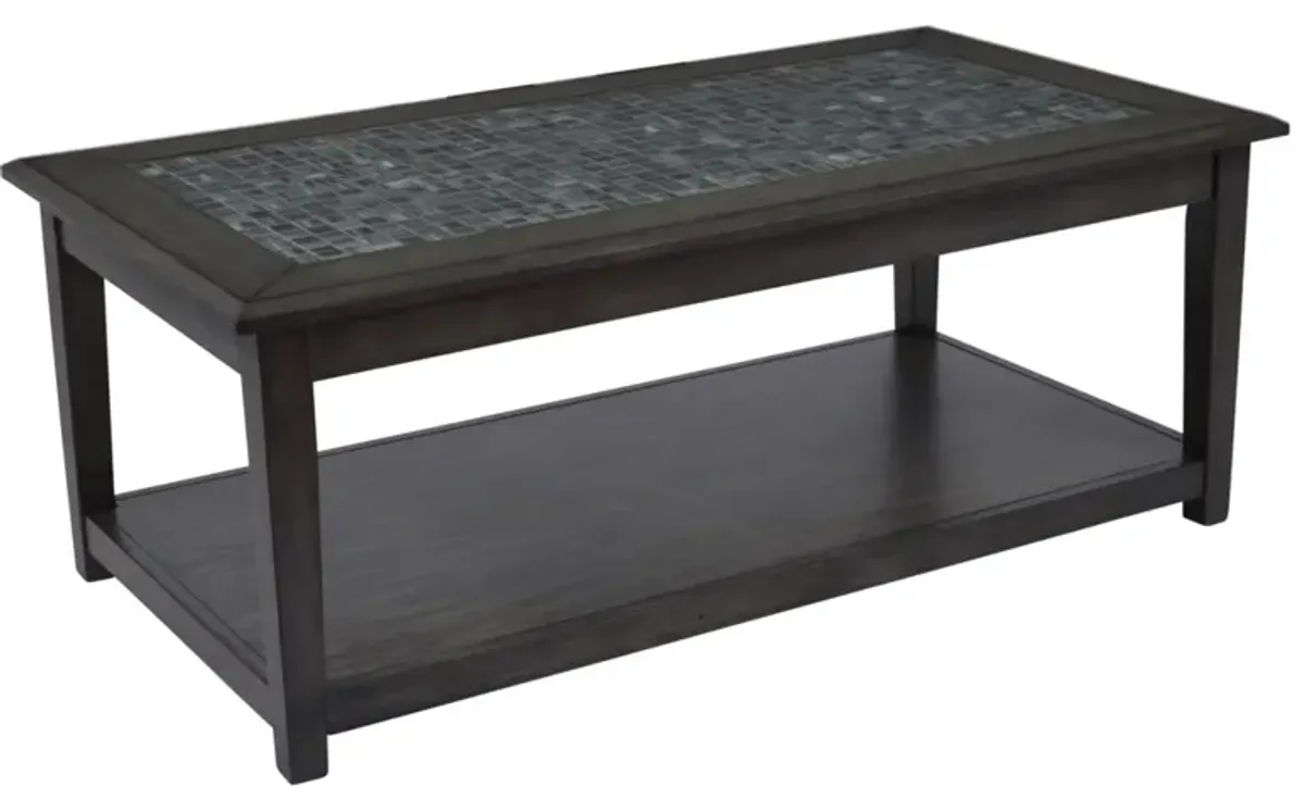 Jofran Grey Mosaic Cocktail Table Grey