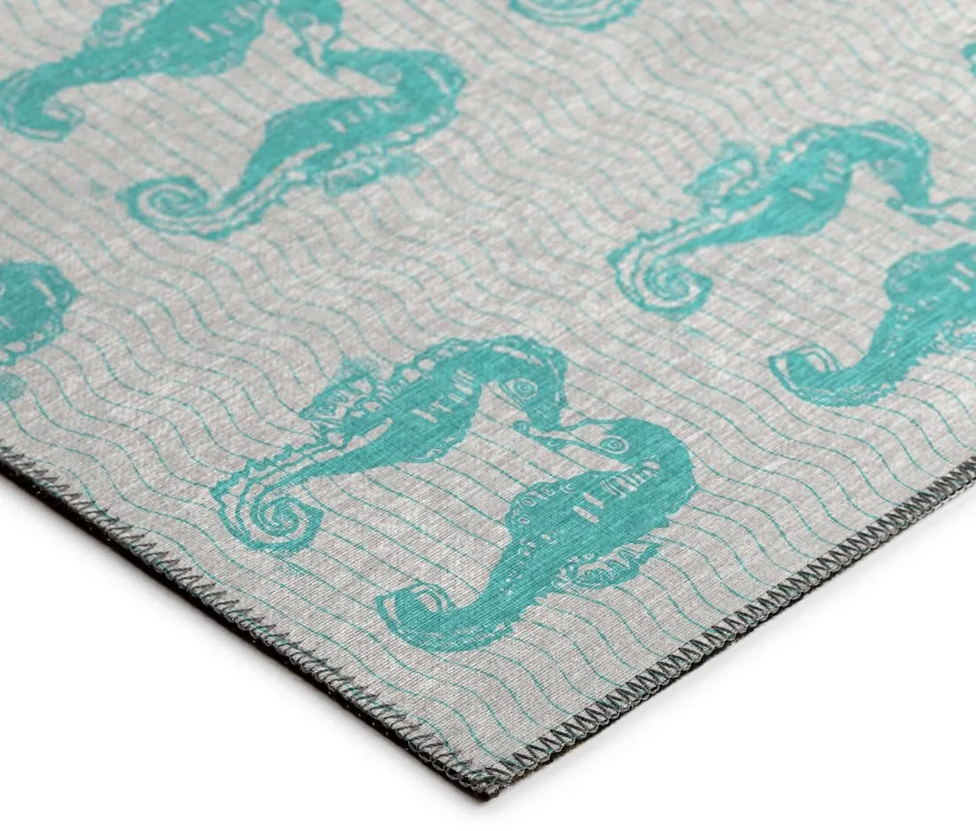 SEABREEZE TEAL 5'X8' AREA RUG