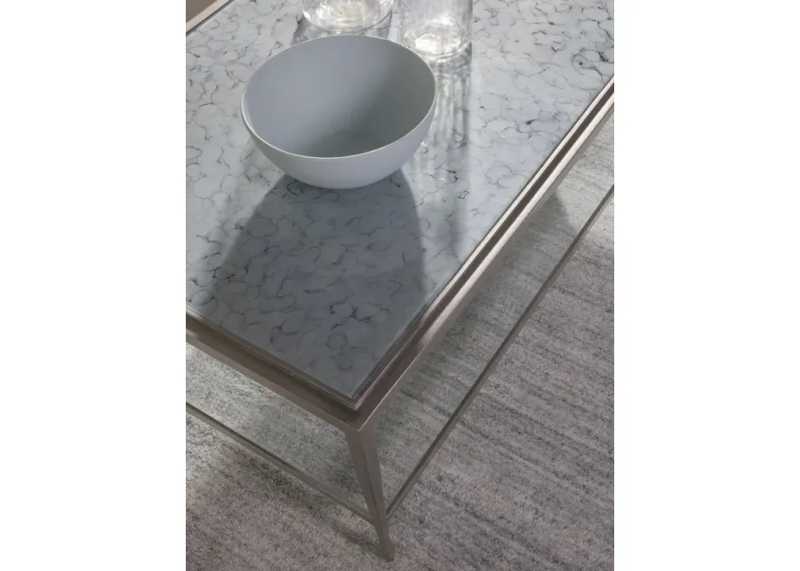 SASHAY SILVER RECTANGULAR COCKTAIL TABLE SIGNATURE DESIGNS