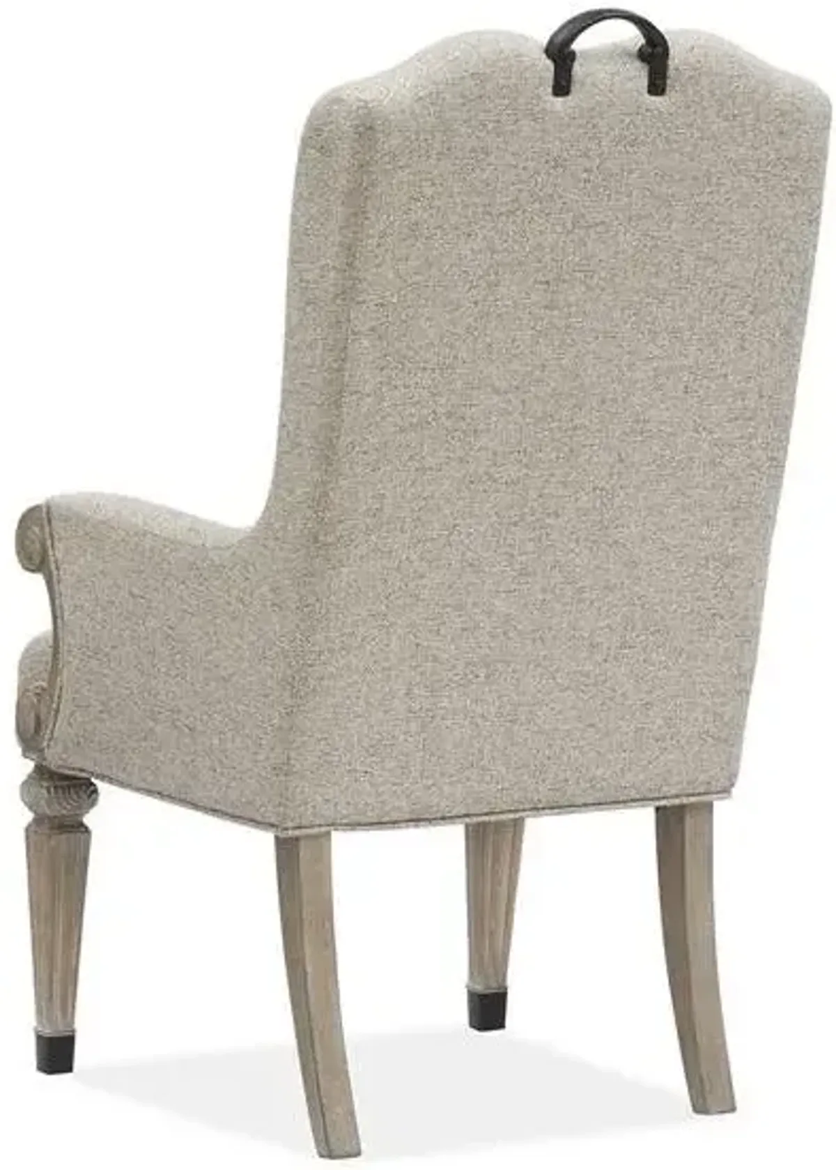 Magnussen Wood Upholstered Host Arm Chair Marisol