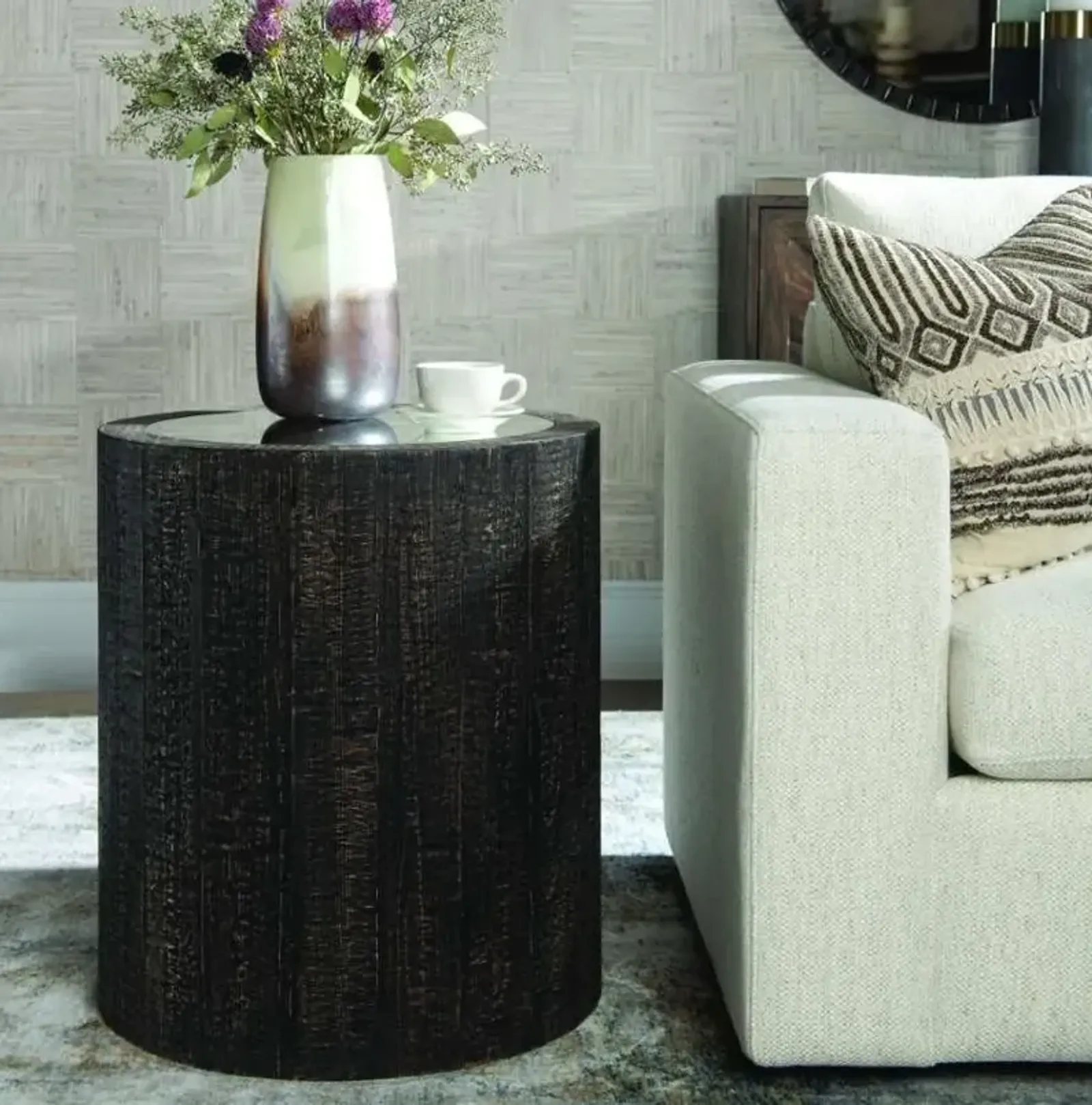 Uttermost Sequoia Dark Walnut Accent Table