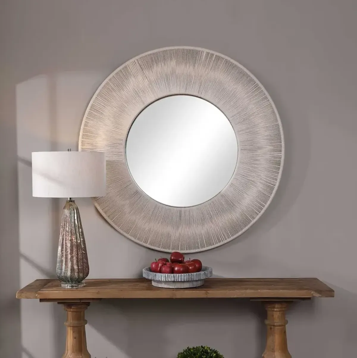 Uttermost Sailor S Knot Beige Round Mirror