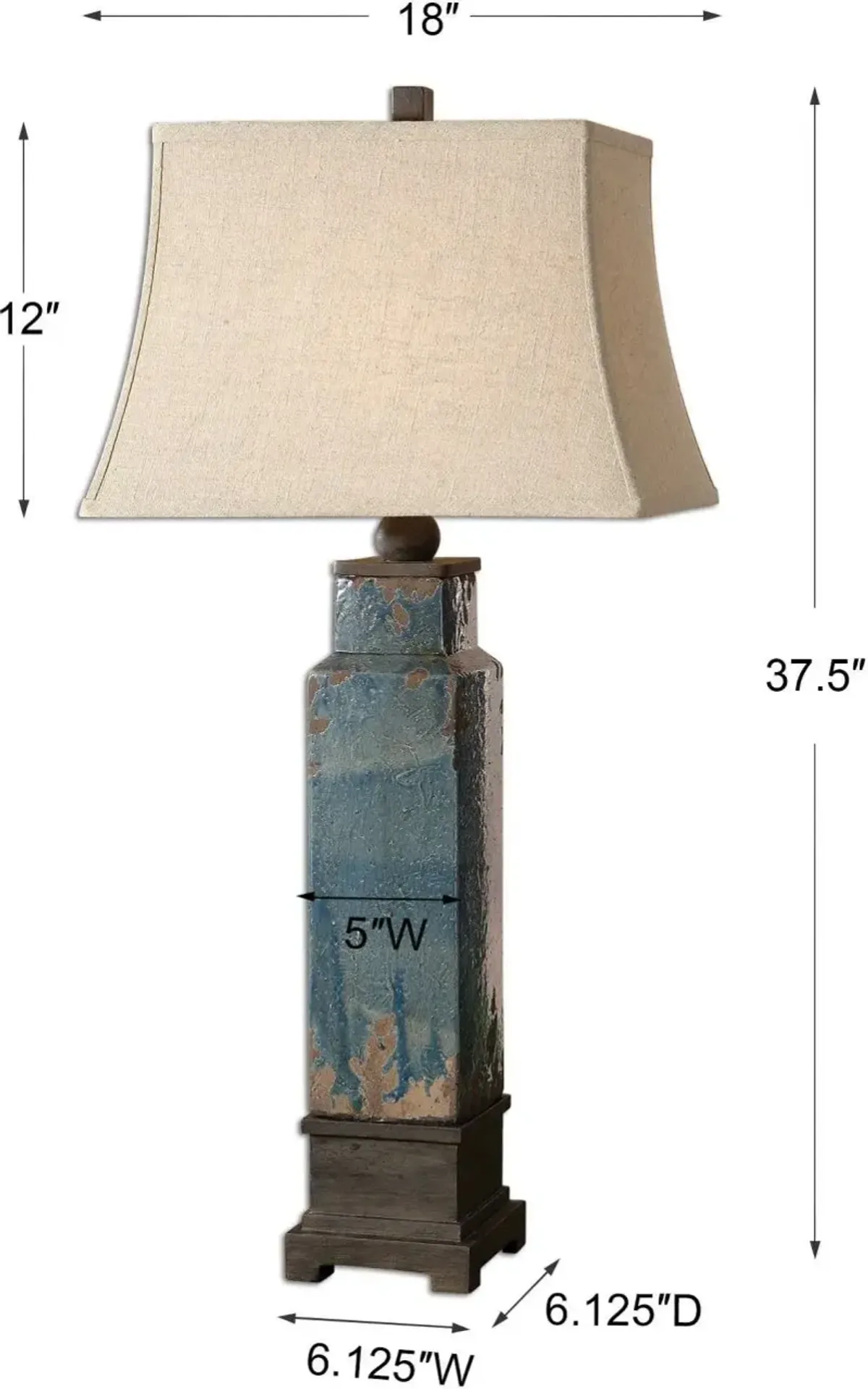 Uttermost Soprana Blue Table Lamp