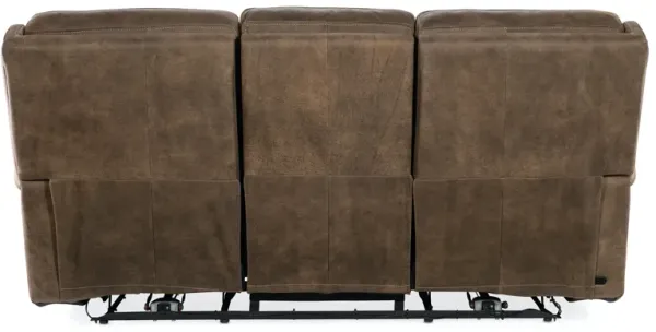 Hooker Furniture Wheeler Power Leather Sofa with Power Headrest