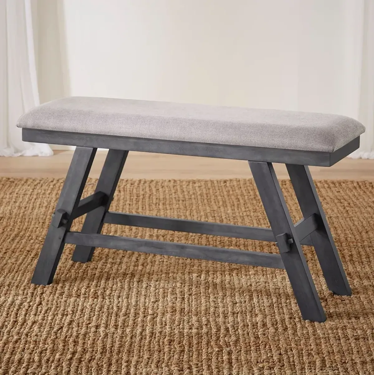 Liberty Furniture Lawson Slate/Weathered Gray Counter Bench