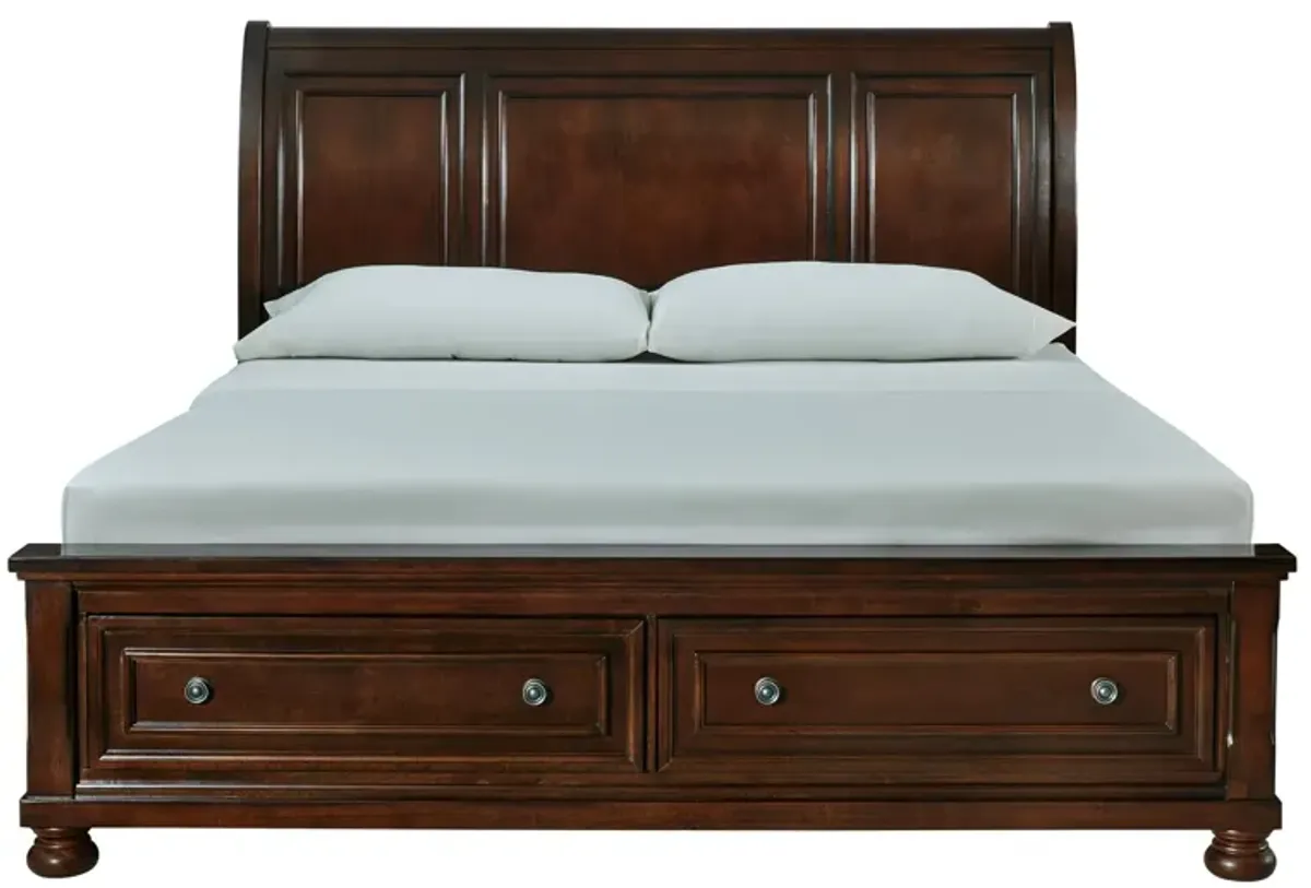 Ashley Porter King Sleigh Bed Rustic Brown Millennium