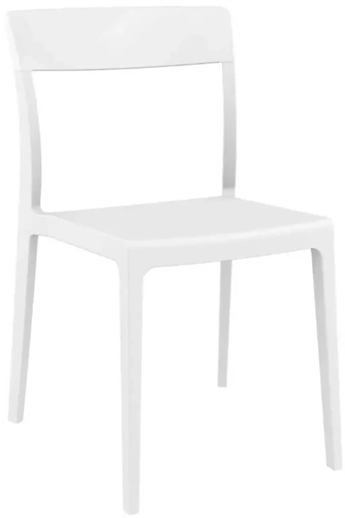 Compamia Flash Dining Chair White Glossy White