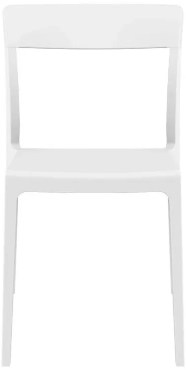 FLASH DINING CHAIR WHITE GLOSSY WHITE