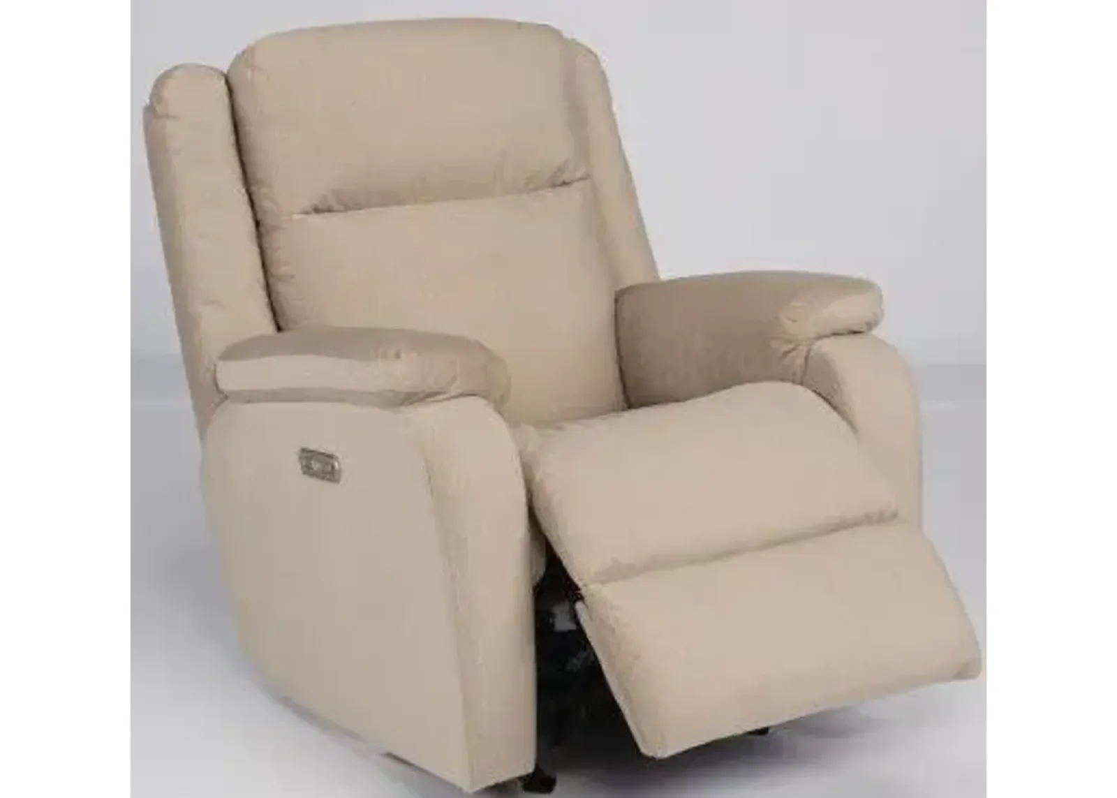 Flexsteel Magnus Oat Power Recliner with Power Headrest