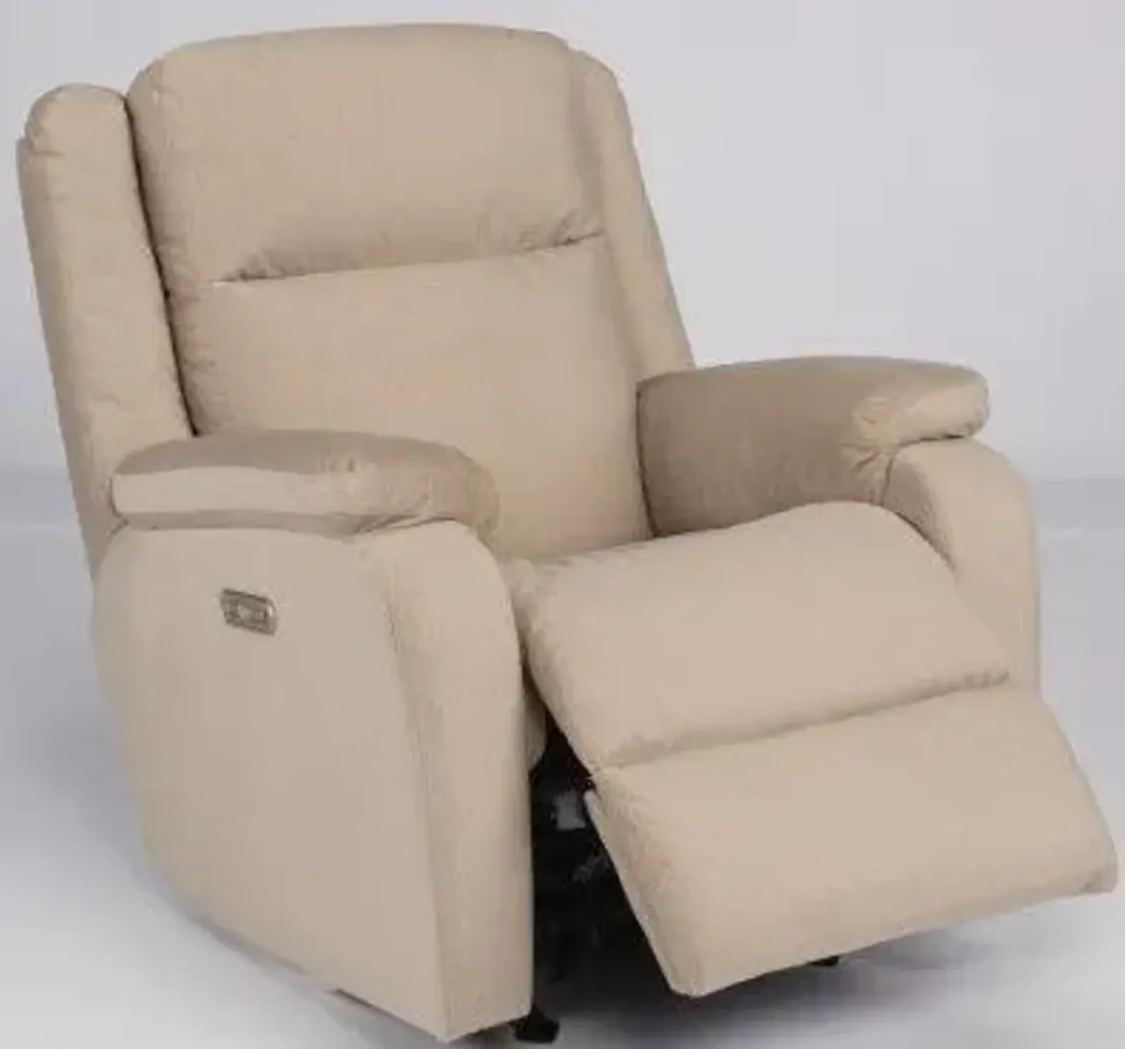 Flexsteel Magnus Oat Power Recliner with Power Headrest