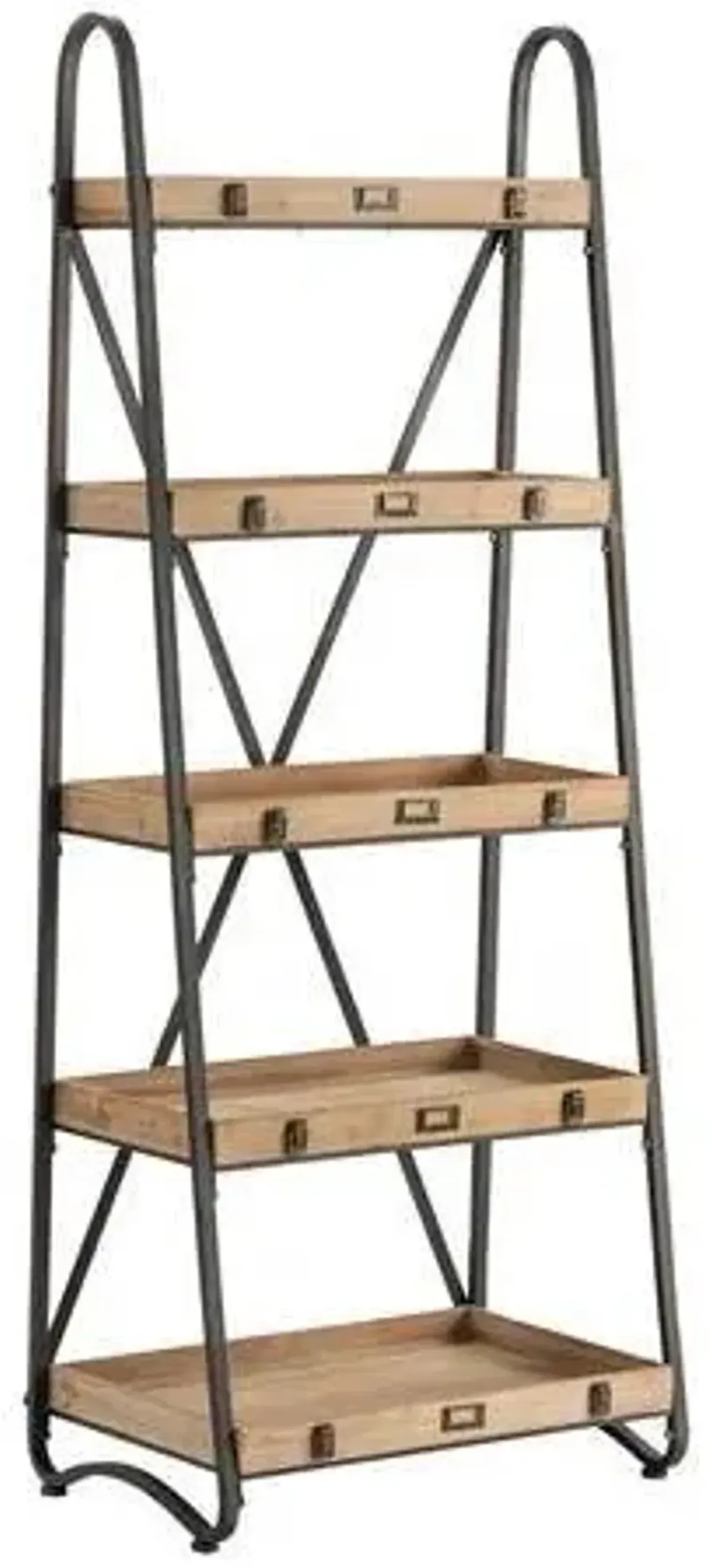 Crestview Voyager Brown Etagere