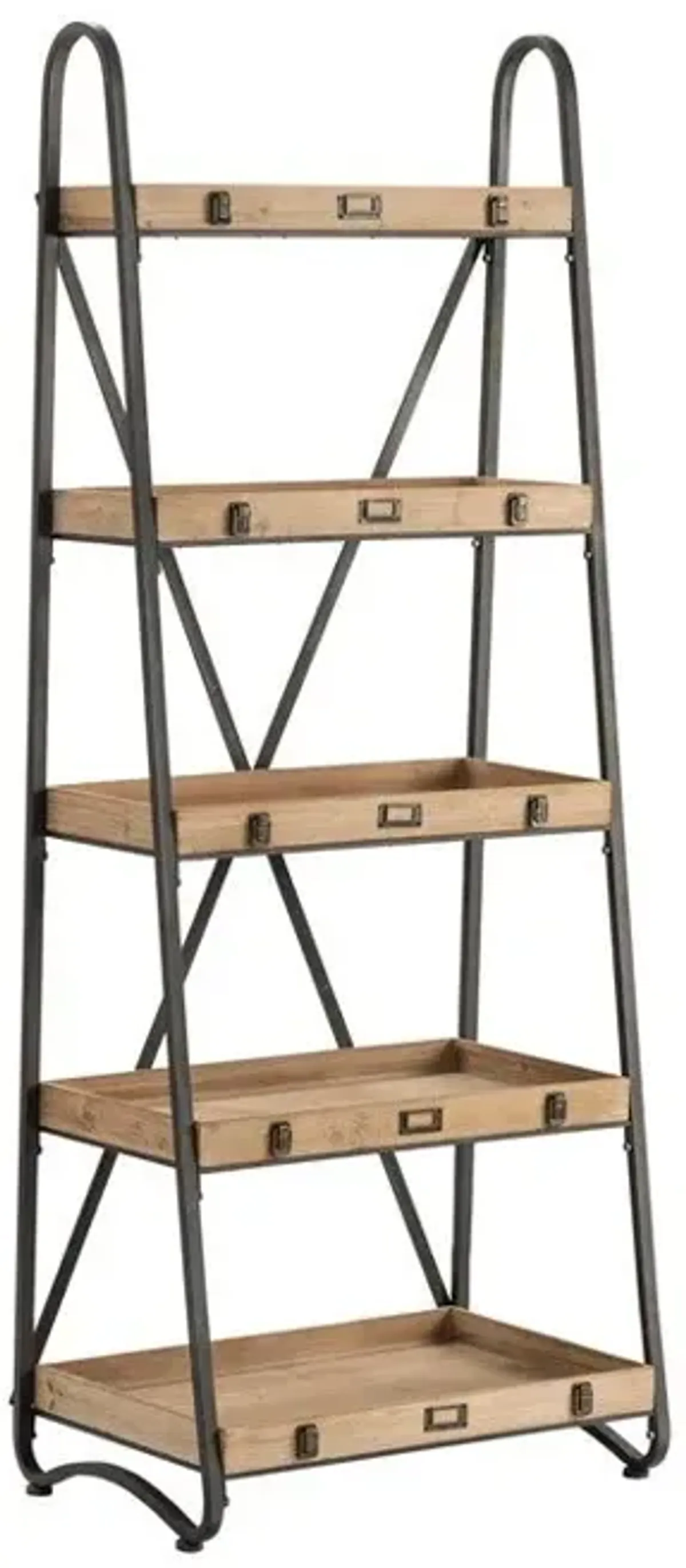 Crestview Voyager Brown Etagere