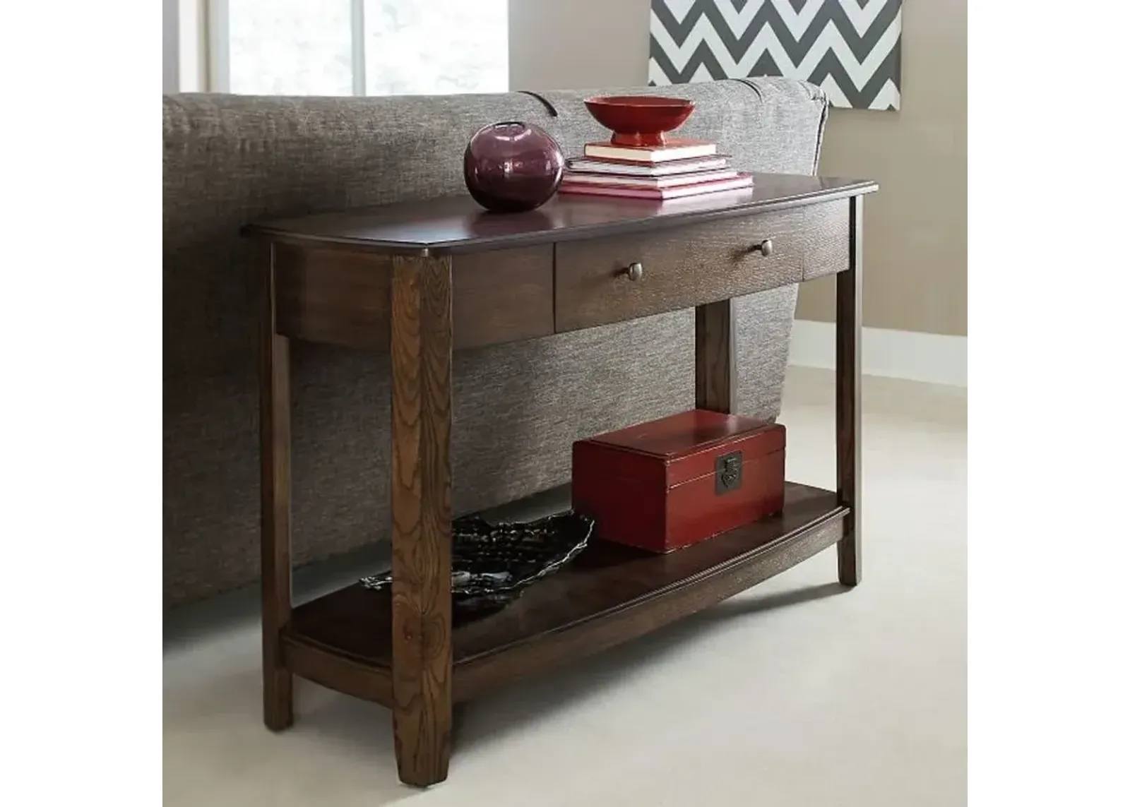 Hammary Primo Graphite Sofa Table