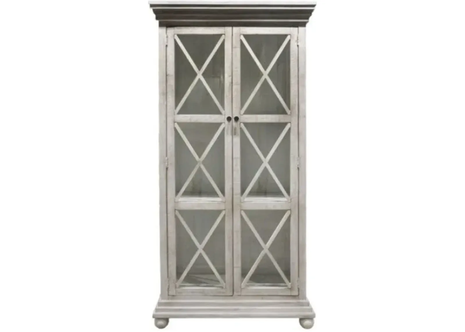 Crestview Pembroke Plantation Hudson Taupe Tall Cabinet