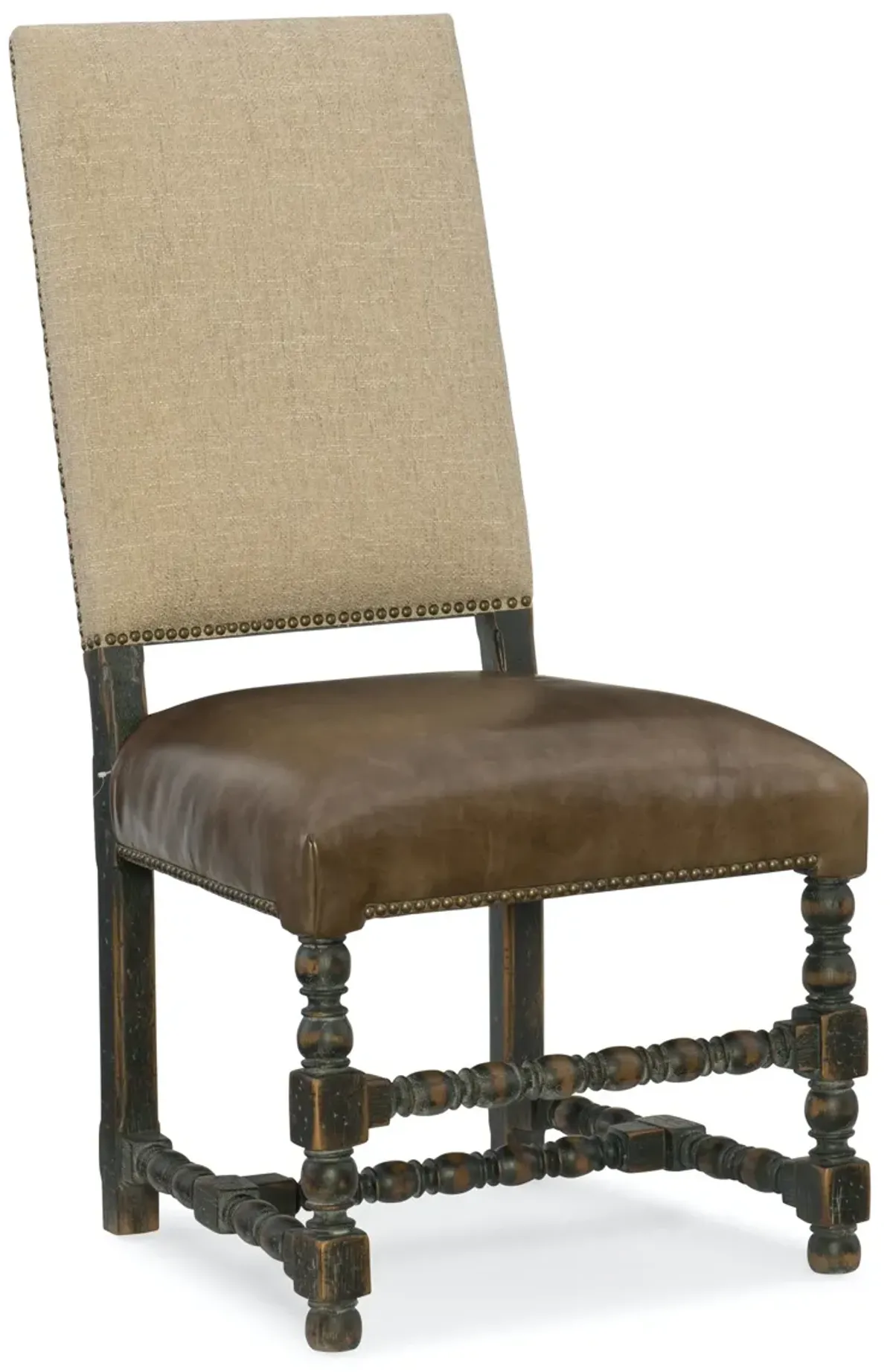 Hooker Furniture Hill Country Comfort Leather Upholstered Side Chair