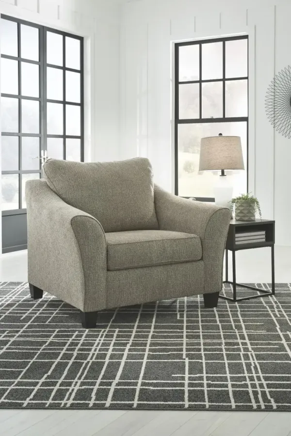 BARNESLEY OVERSIZED CHAIR PLATINUM BENCHCRAFT