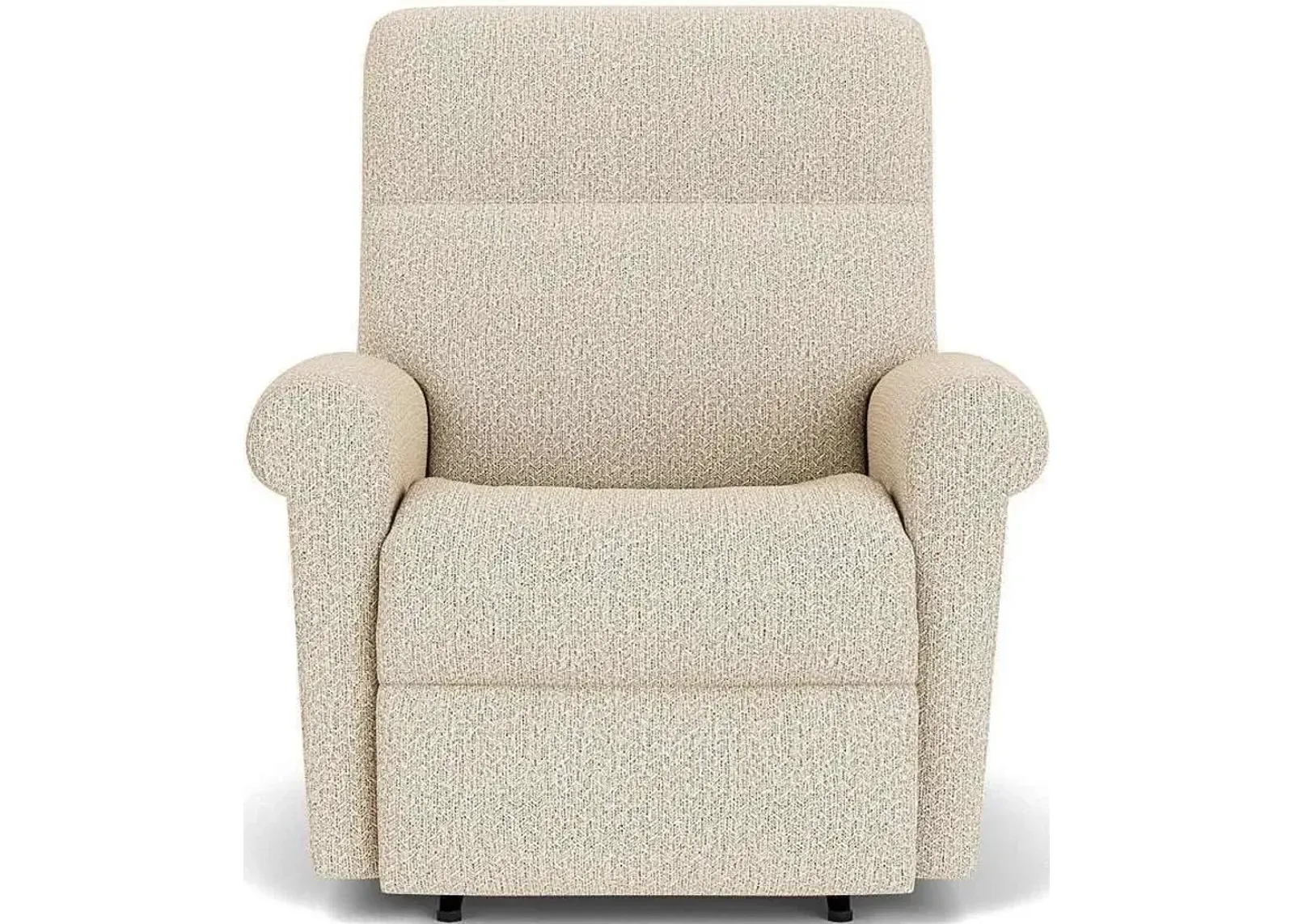 Flexsteel Davis White Moondust Rocking Manual Recliner