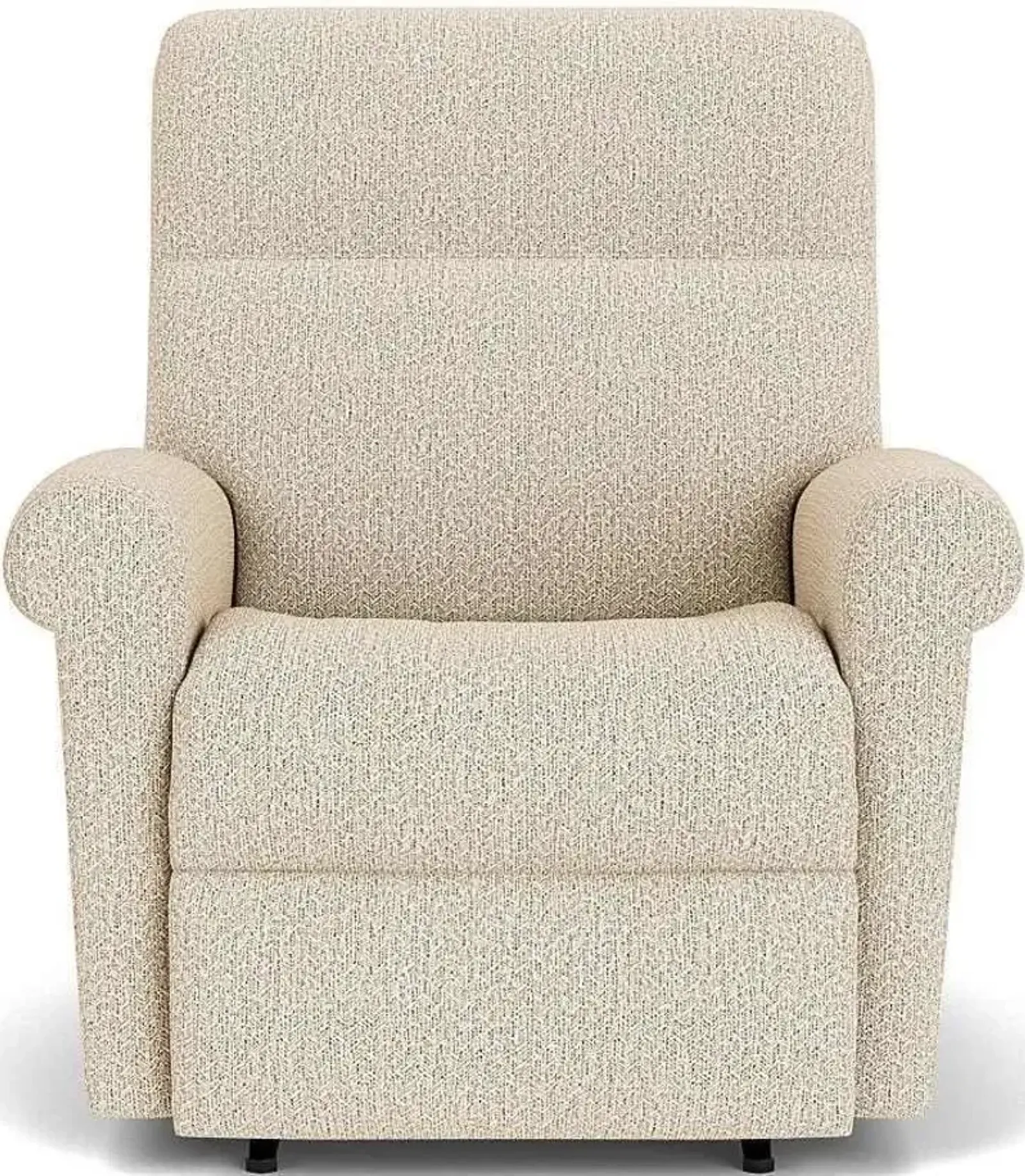 Flexsteel Davis White Moondust Rocking Manual Recliner