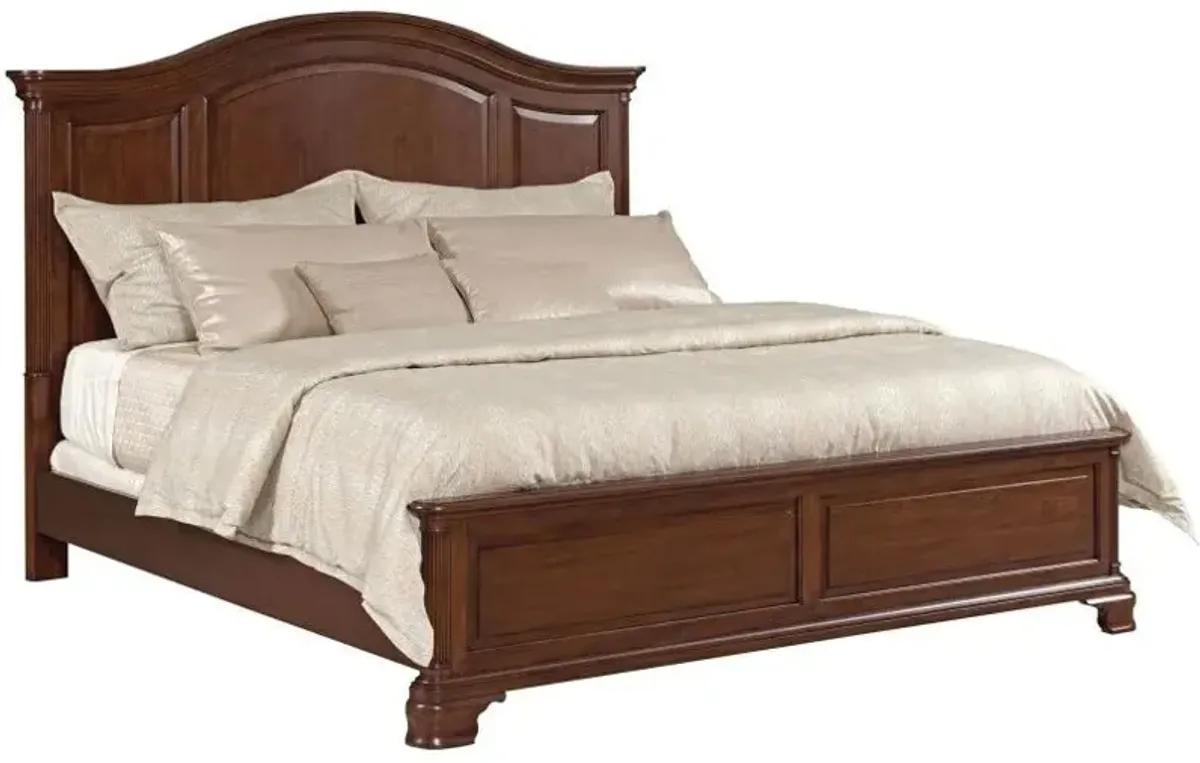 Kincaid Hadleigh Clear Black Cherry California King Panel Bed