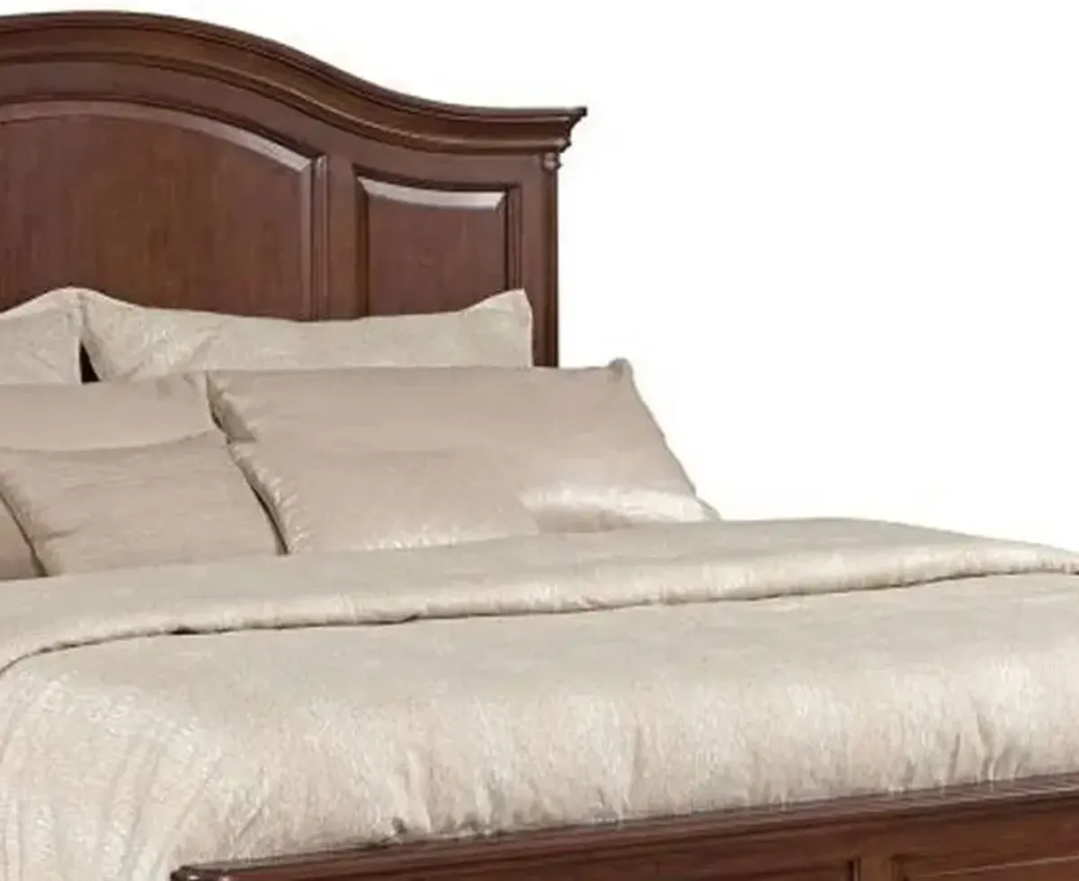 Kincaid Hadleigh Clear Black Cherry California King Panel Bed