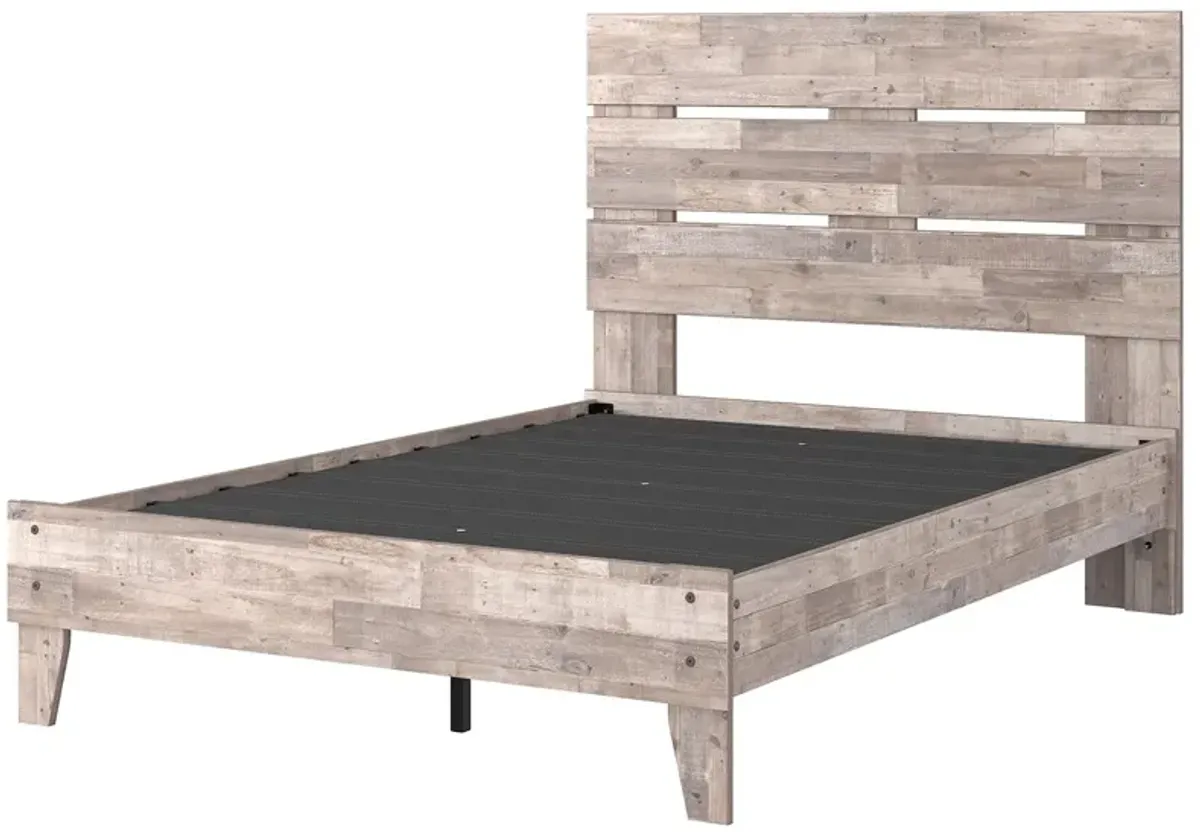 Ashley Neilsville Whitewash Full Panel Platform Bed