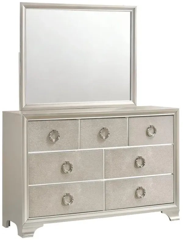 Salford 7-Drawer Dresser Metallic Sterling