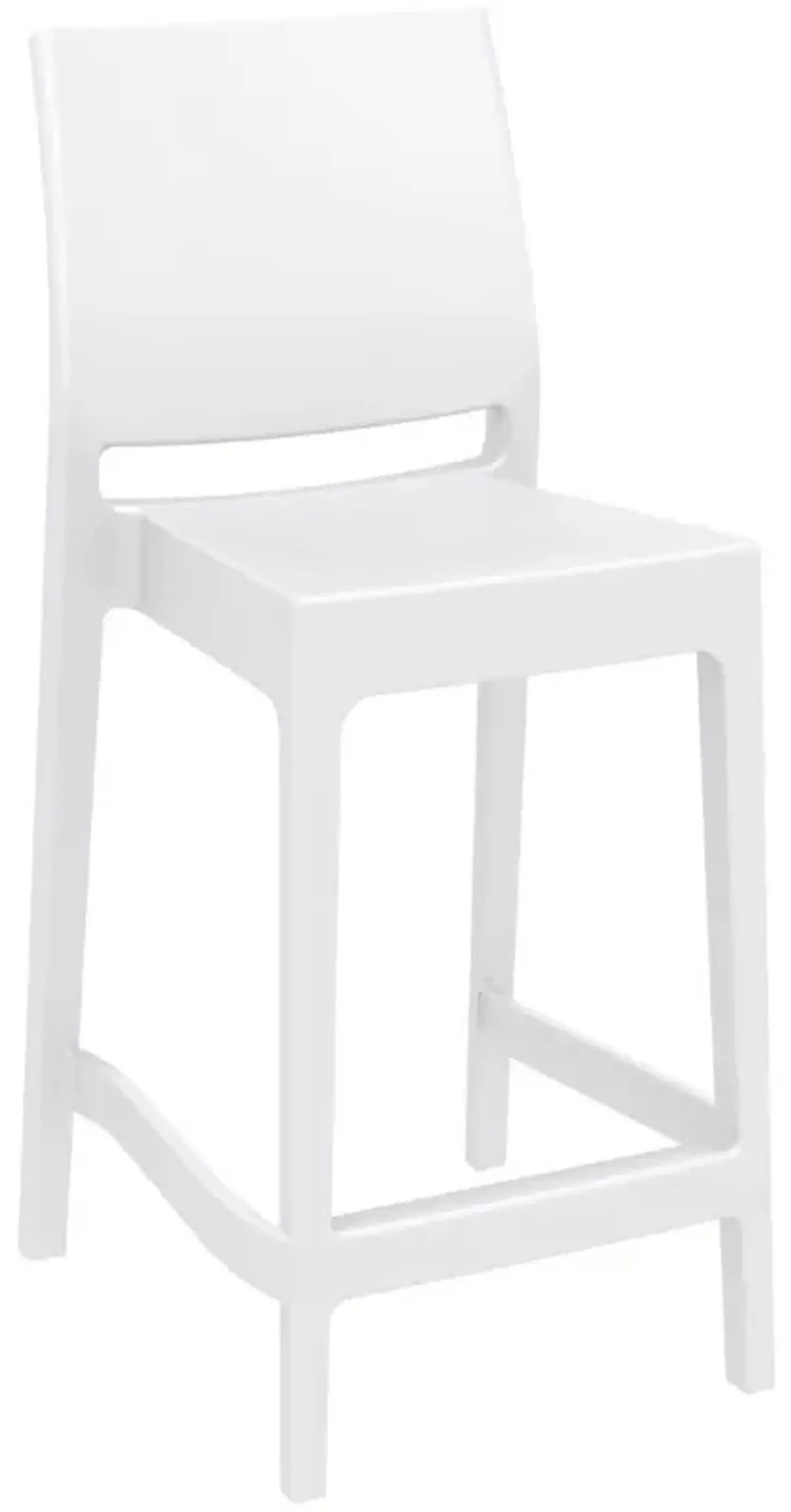 Maya Resin Counter Stool White