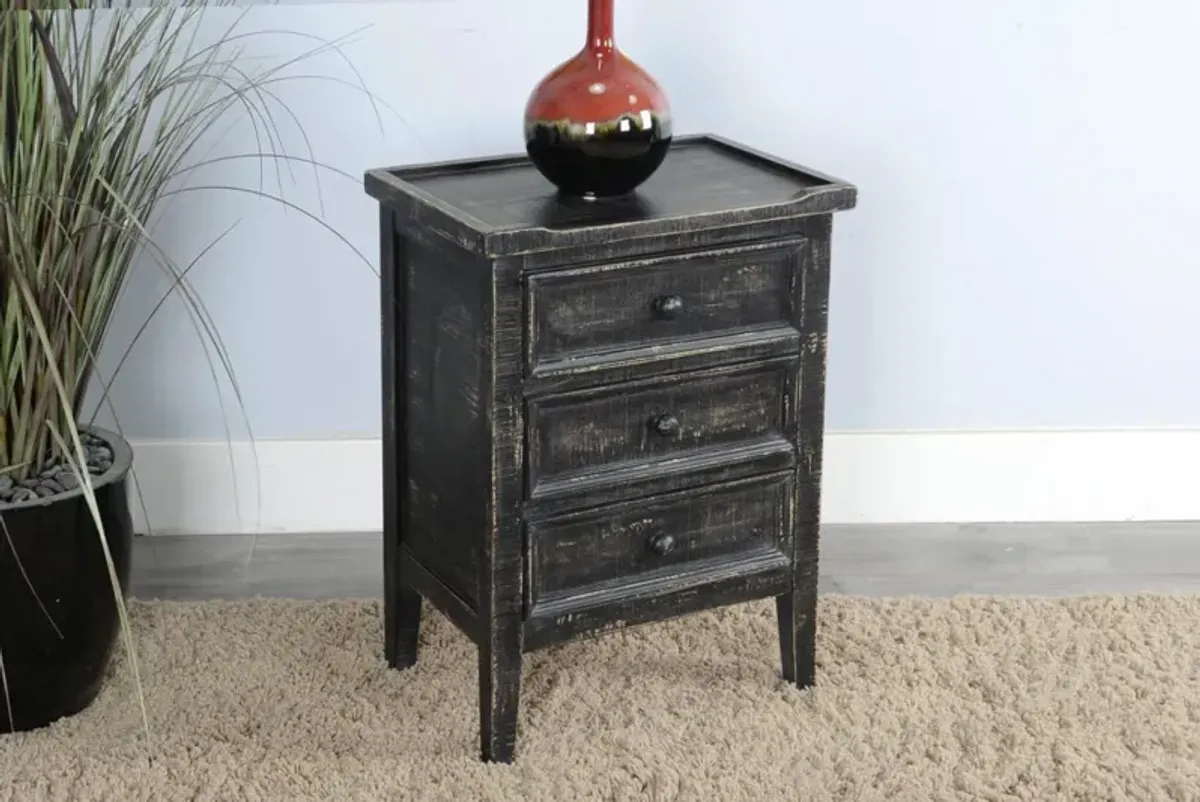 Sunny Designs Marina Black Sand End Table