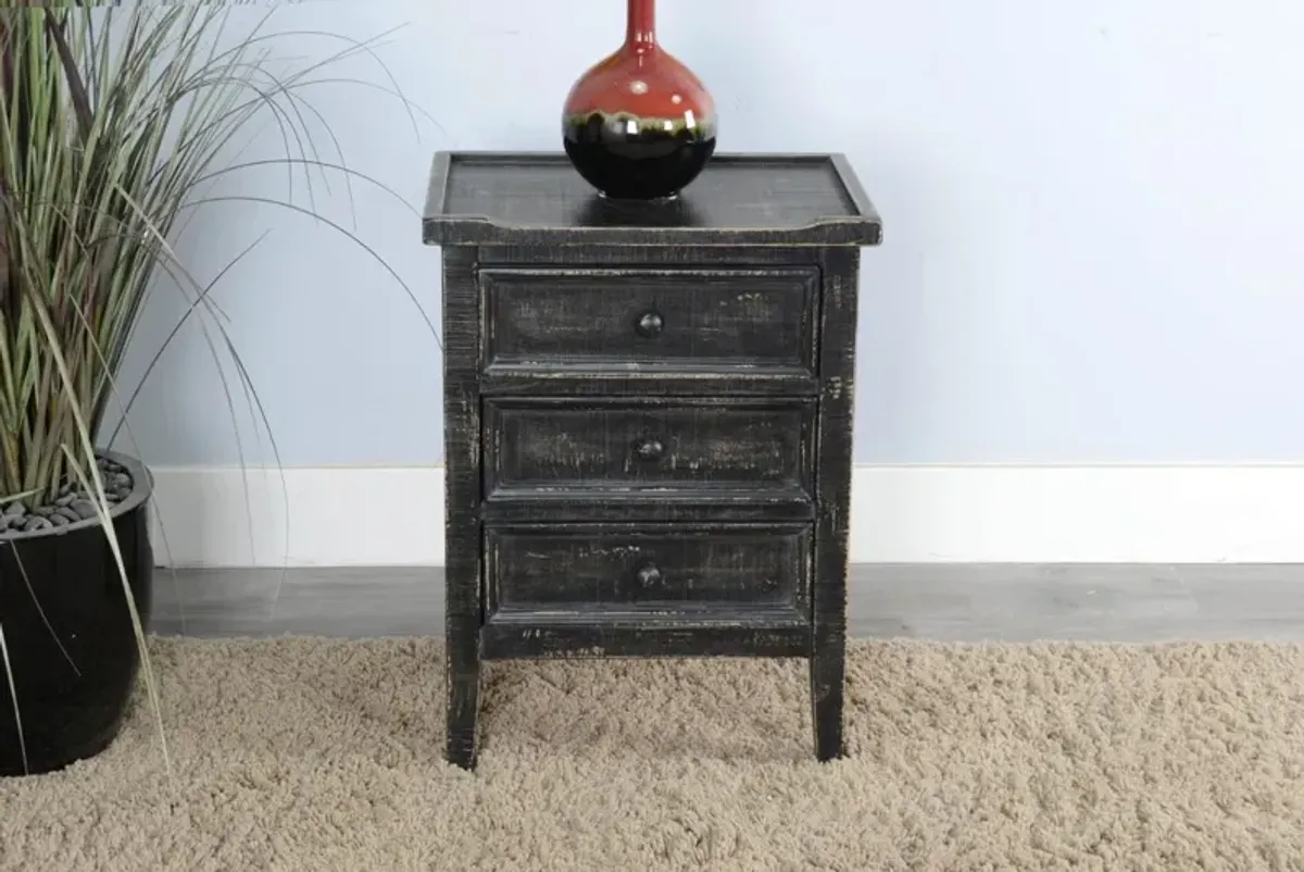 Sunny Designs Marina Black Sand End Table