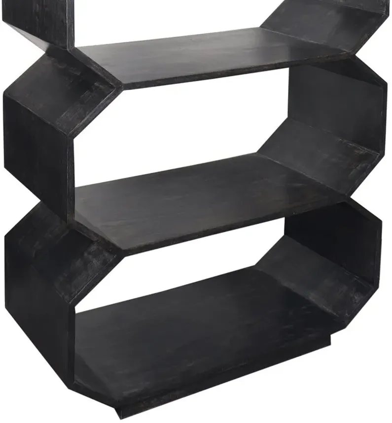 HALSTON EBONY ETAGERE