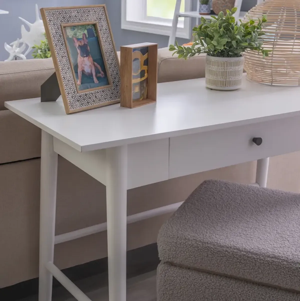 CHARLOTTE DESK WHITE