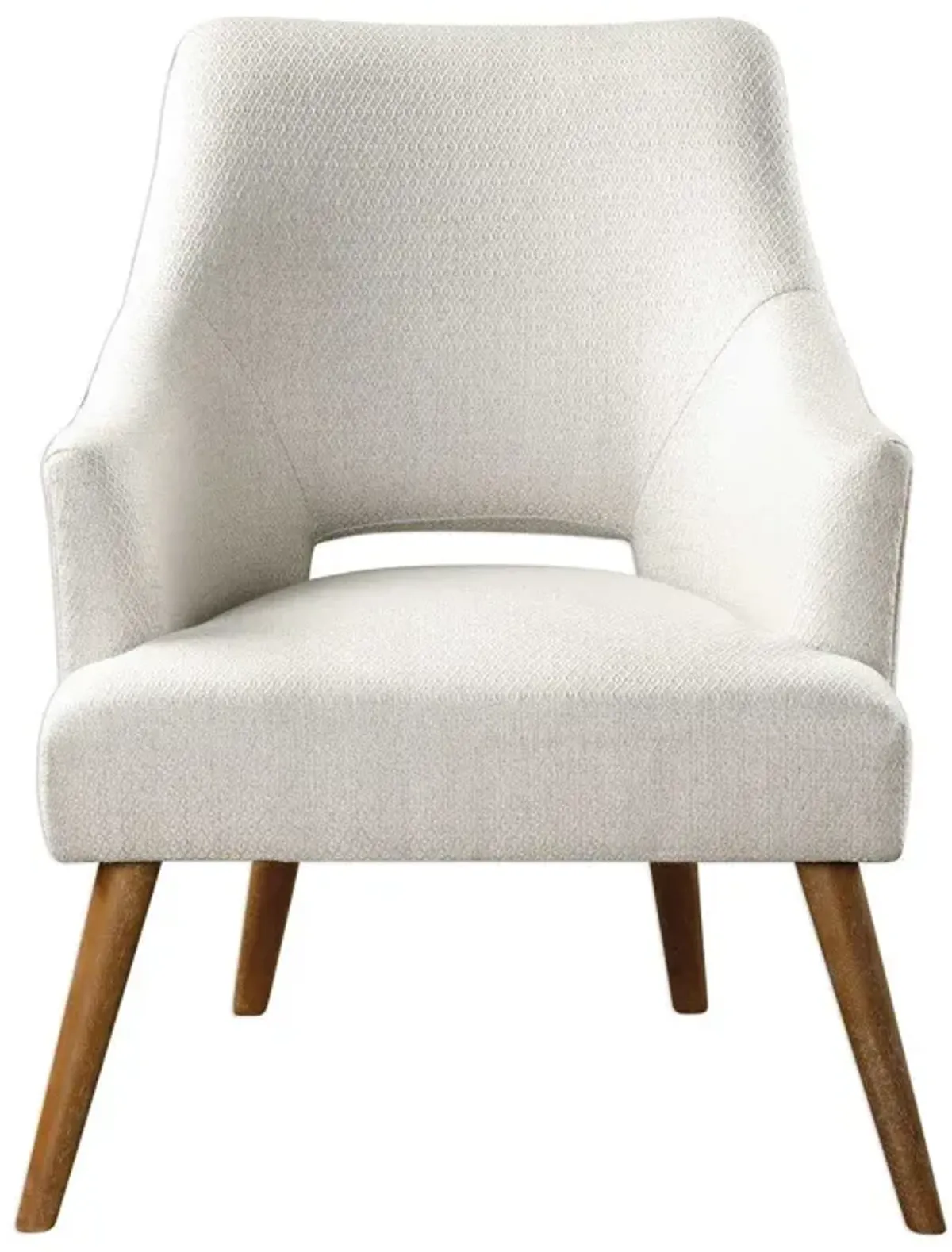 Uttermost Dree White Accent Chair