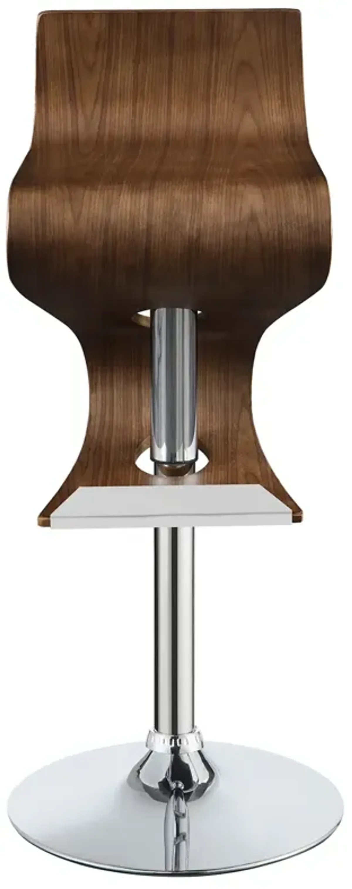 Coaster Covina Adjustable Bar Stool Walnut & Chrome