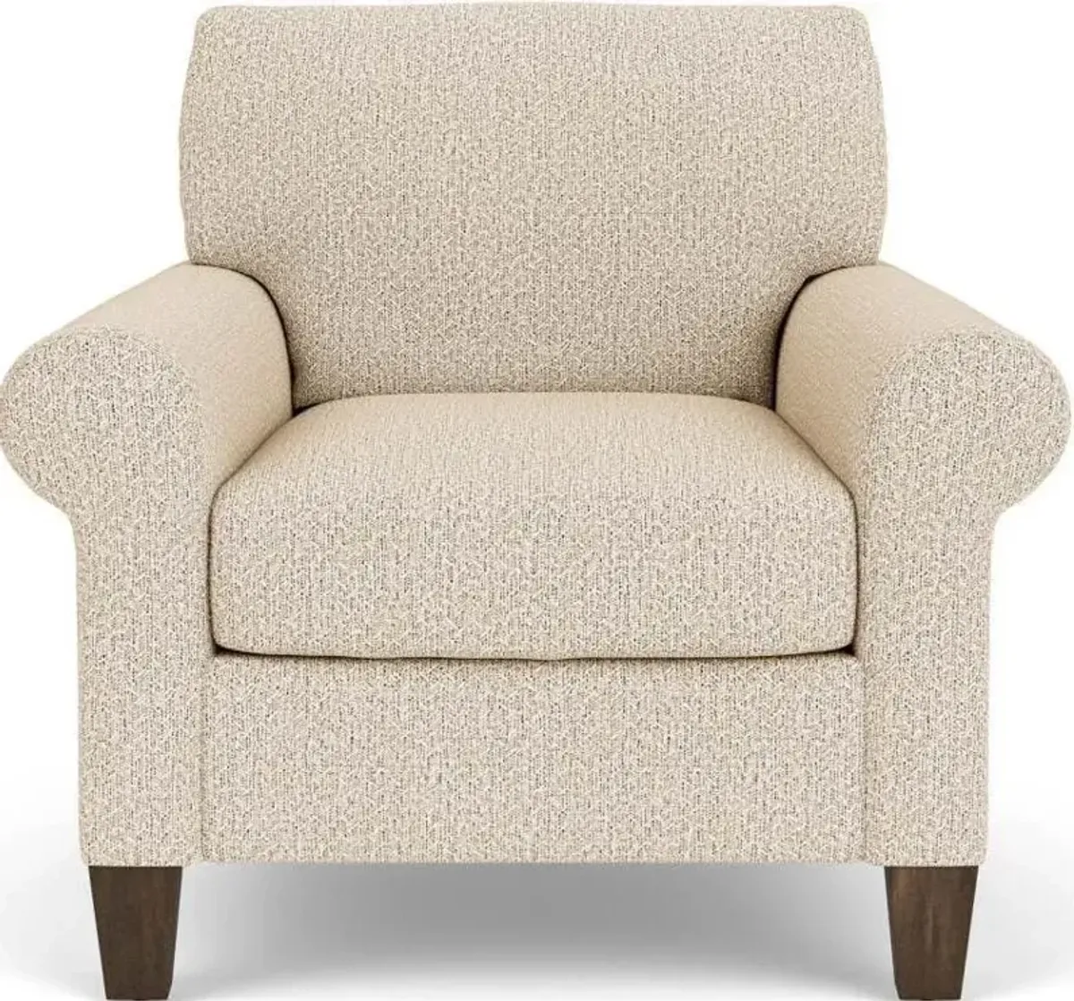 Flexsteel South Haven White Moondust Rolled Arm Chair