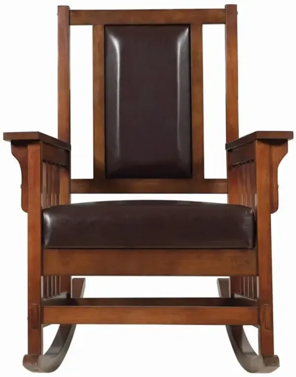 Coaster Rocking Armchair Tobacco