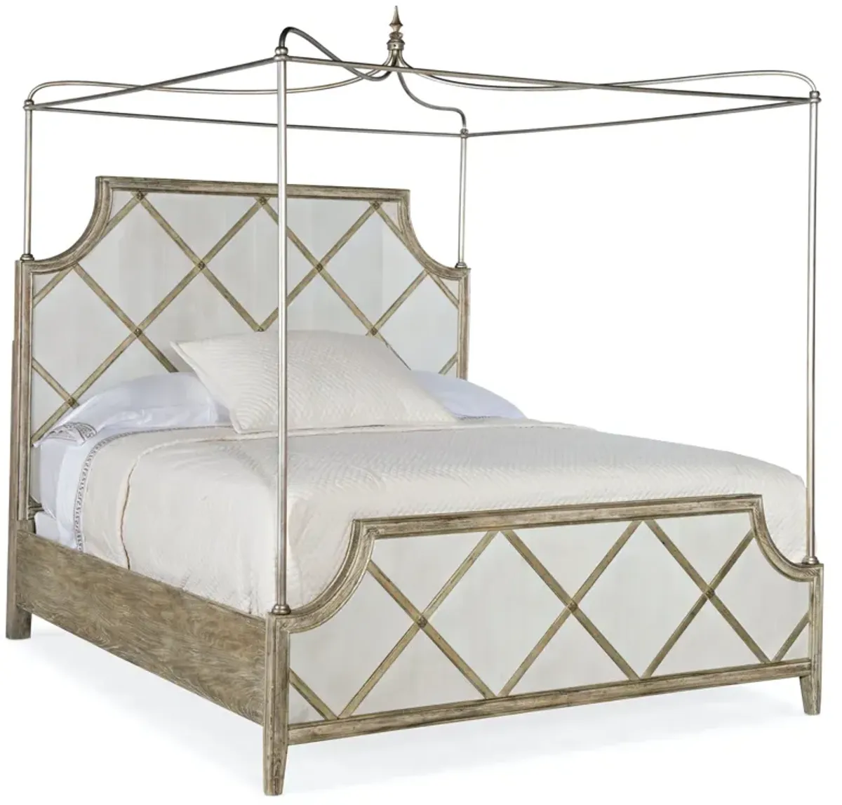 Hooker Furniture Sanctuary Diamond Canopy King Panel Bed