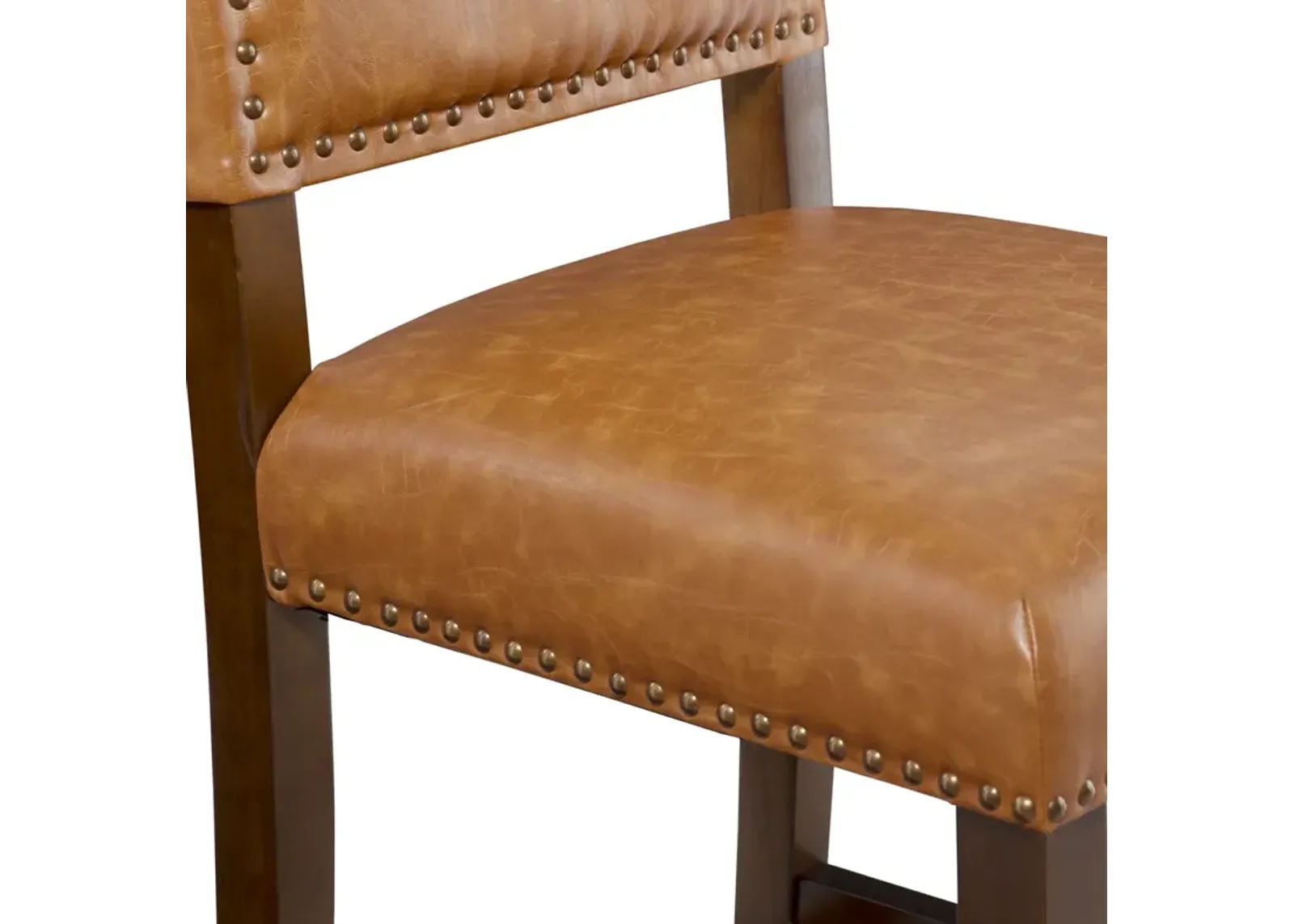 Linon 24 Inch Brook Counter Stool Caramel