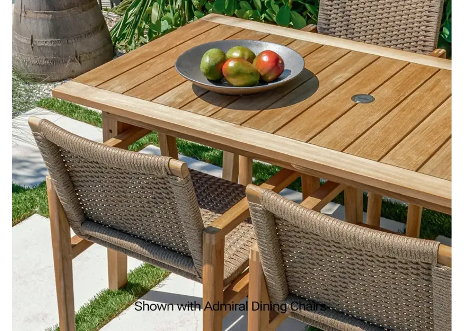 Royal Teak 65 Inch Admiral Outdoor Dining Table