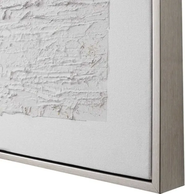 Uttermost Stardust Light Gray Hand Painted Modern Wall Art