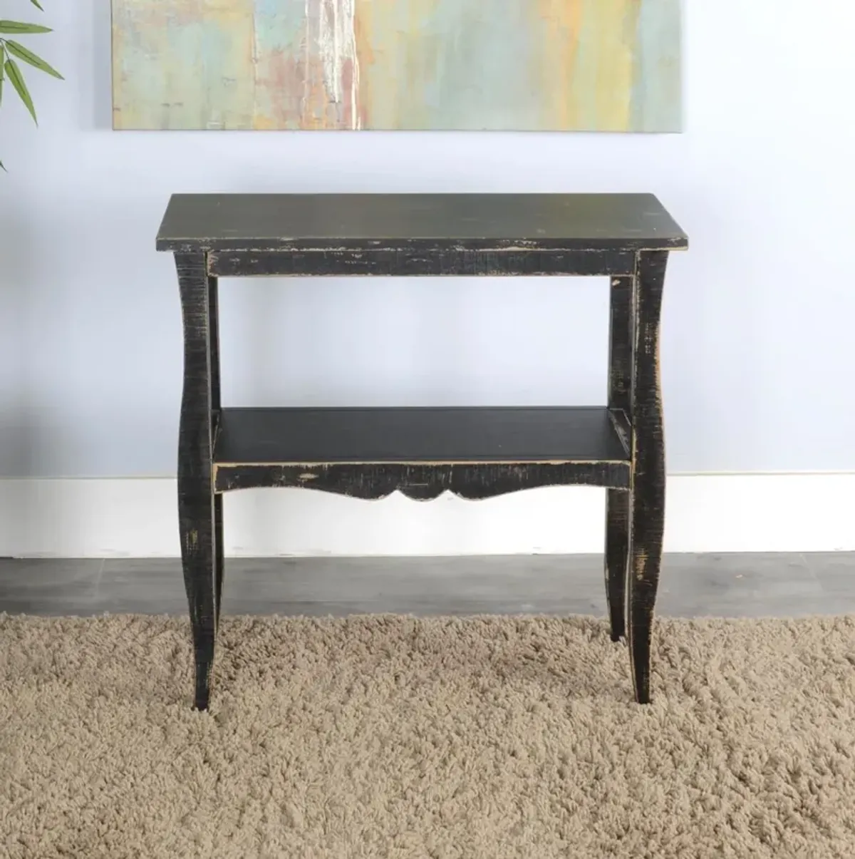 Sunny Designs Marina Black Sand 28 Inch Side Table