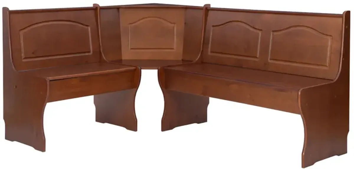 Linon Chelsea Walnut Corner Unit