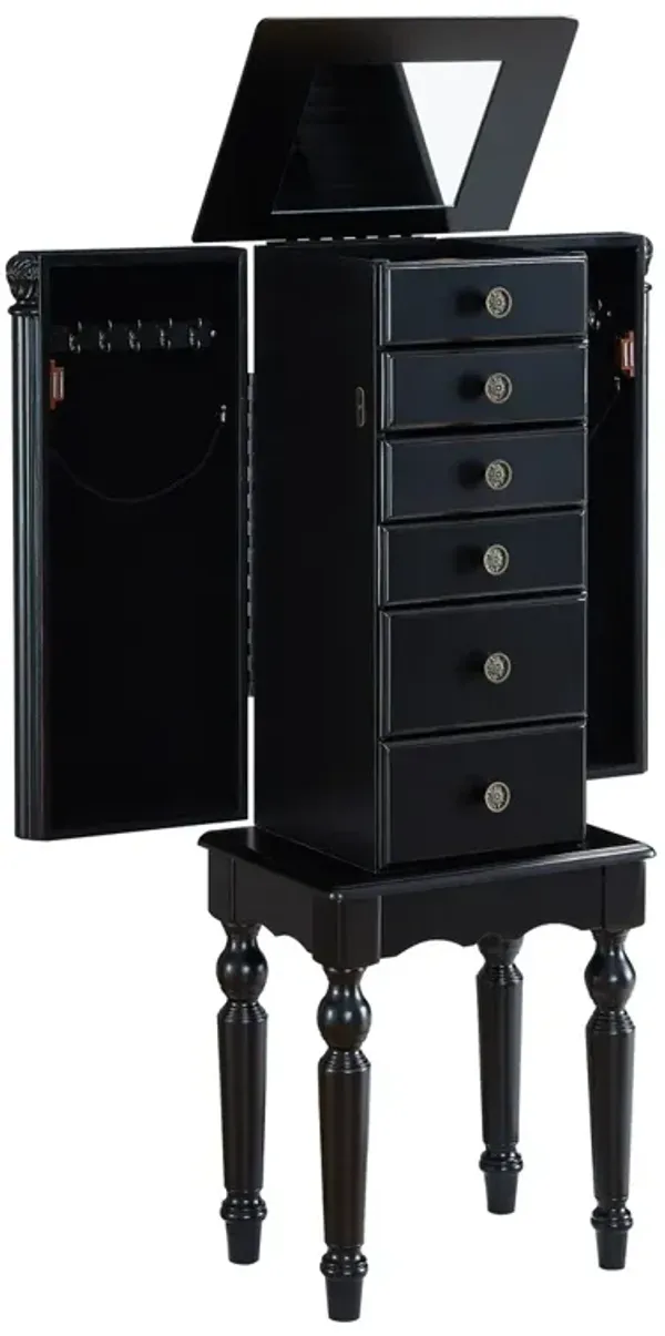 Powell Ebony Jewelry Armoire