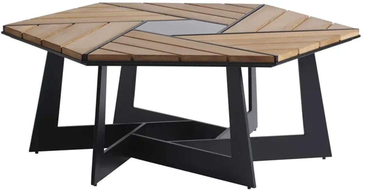 Tommy Bahama Outdoor by Lexington South Beach Hexagonal Cocktail Coffee Table